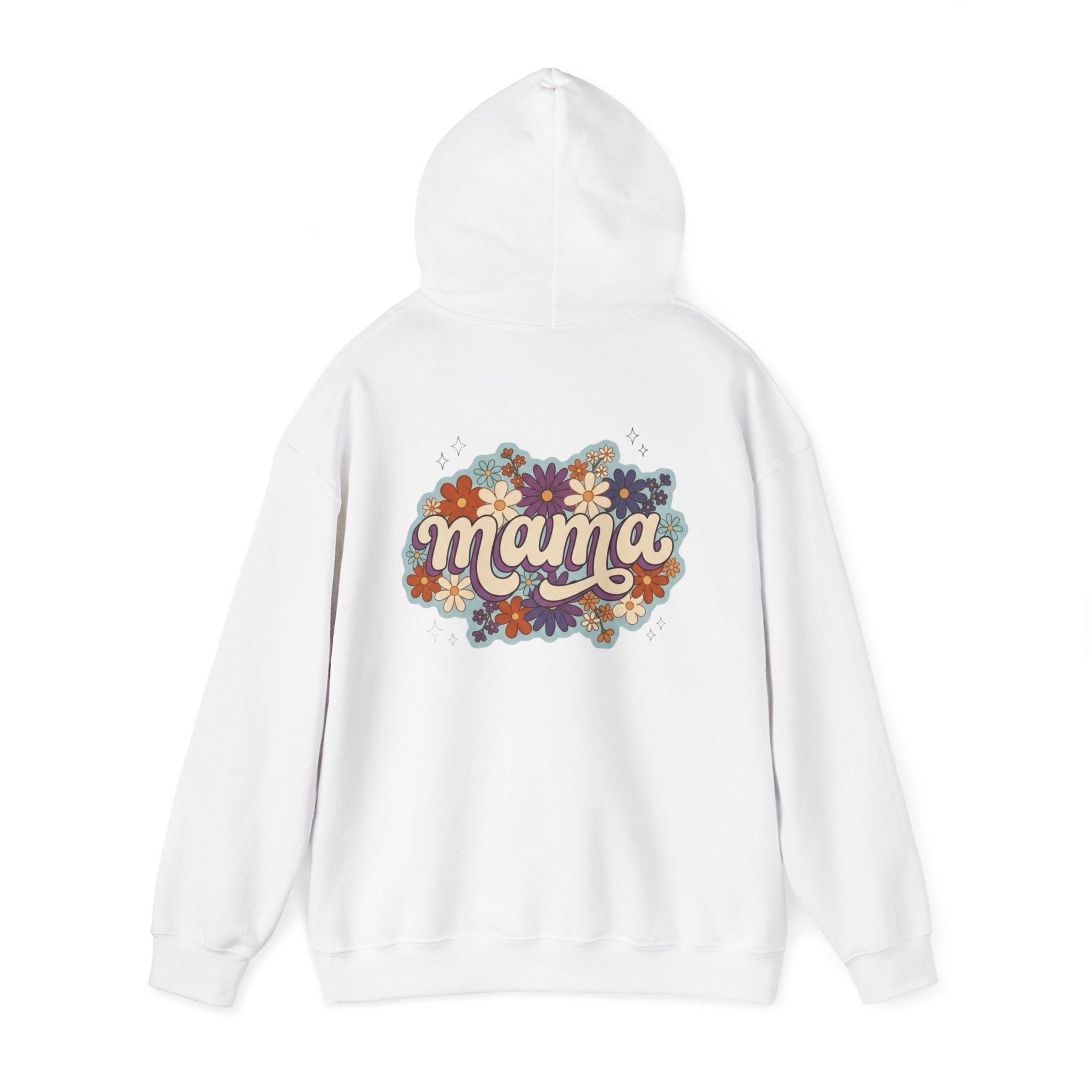 Mama Floral Hoodie — Retro Flower Mom Sweatshirt (Mother's Day Gift)