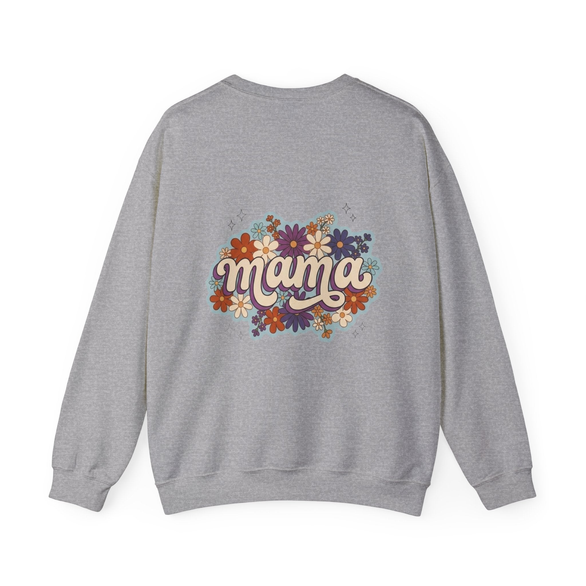 Mama Floral Crewneck Sweatshirt — Retro Floral "Mama" Pullover