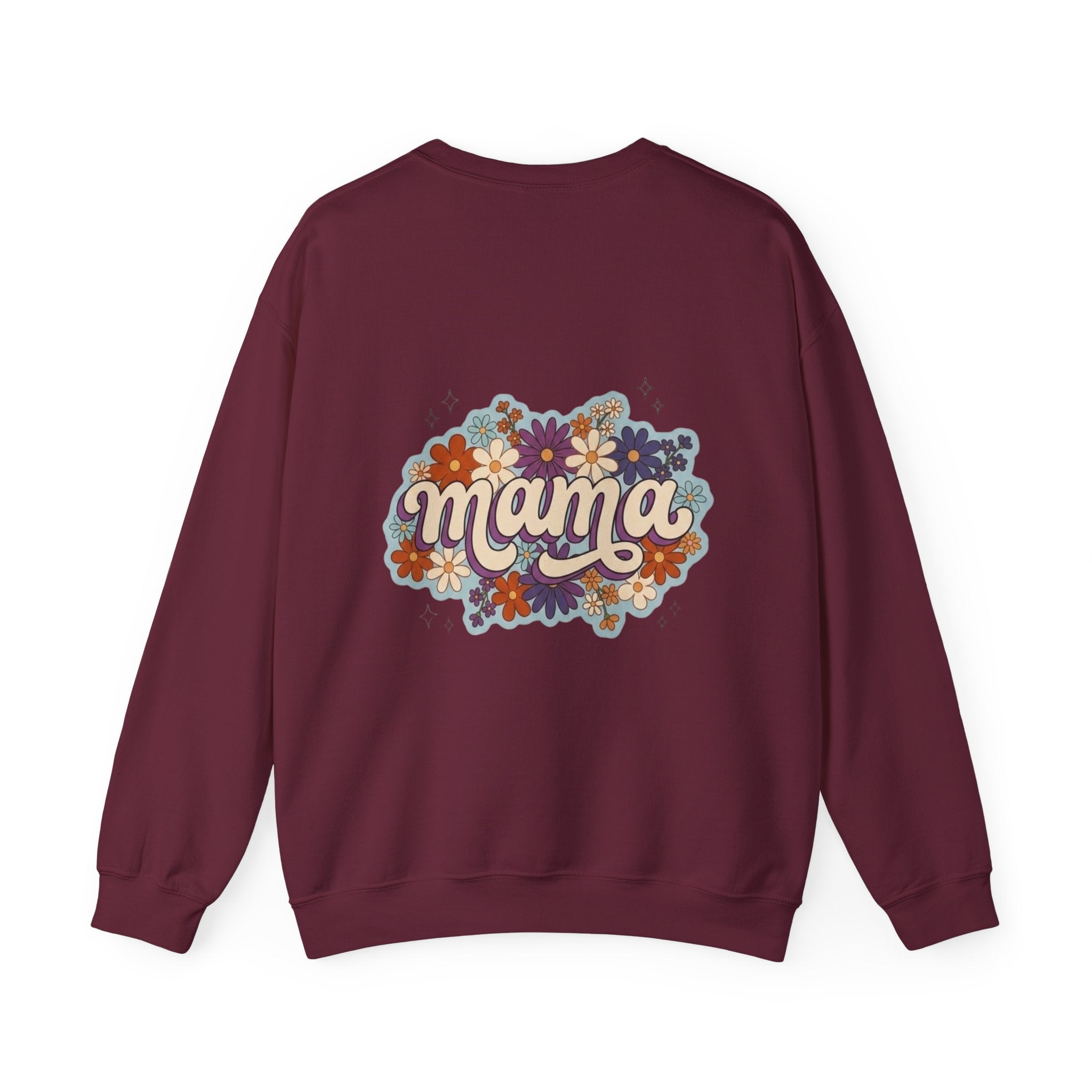Mama Floral Crewneck Sweatshirt — Retro Floral "Mama" Pullover