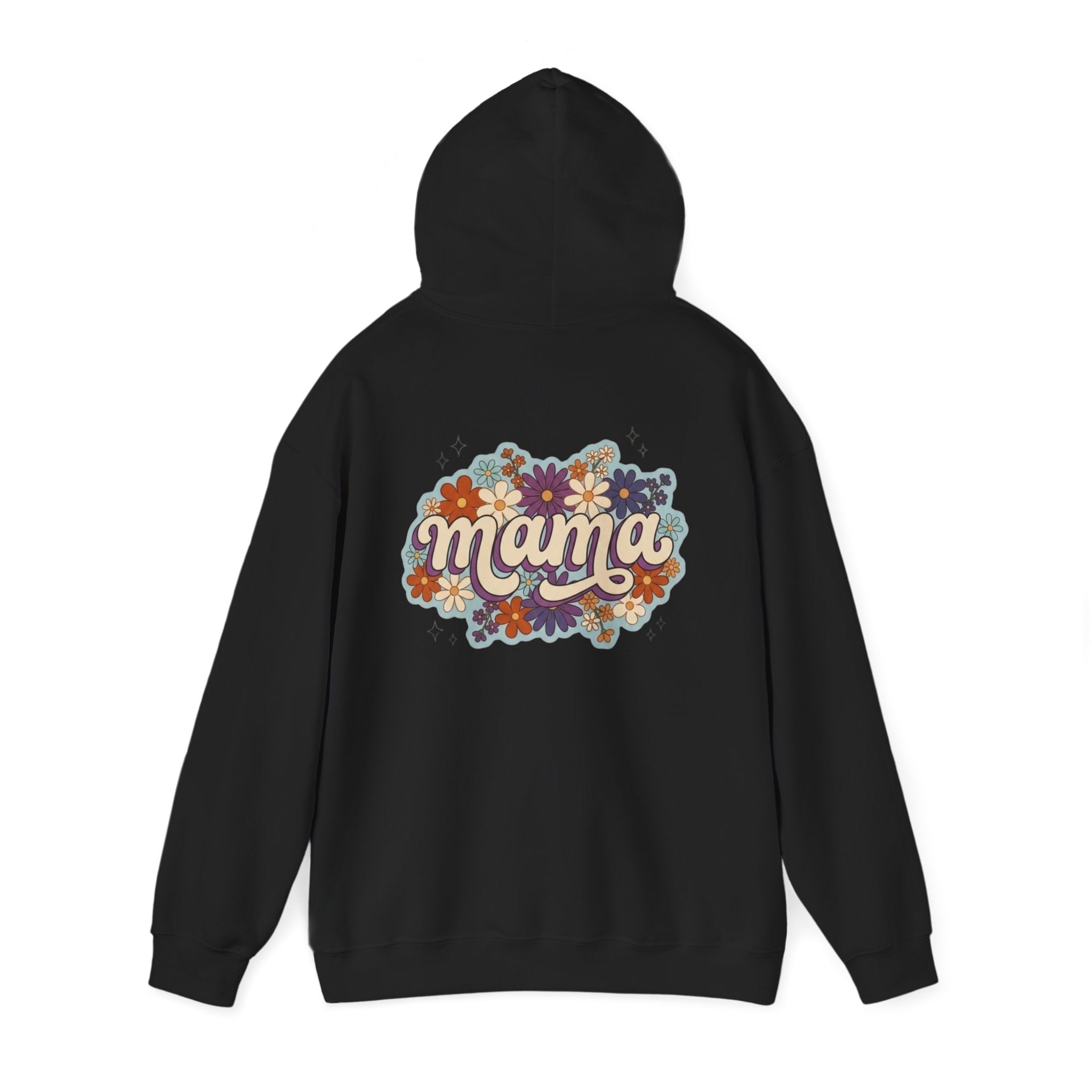 Mama Floral Hoodie — Retro Flower Mom Sweatshirt (Mother's Day Gift)
