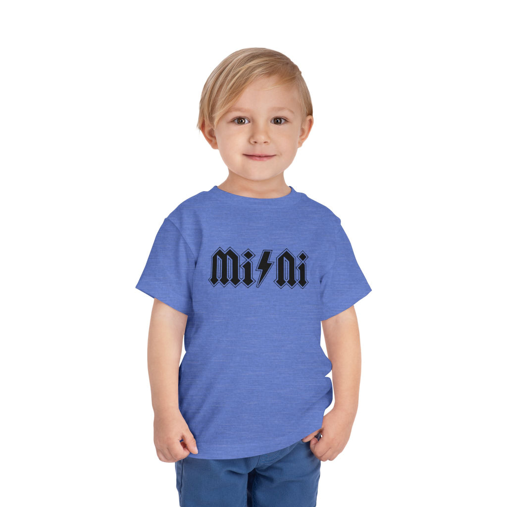 Mini Lightning Toddler Tee — Gothic Rock-Inspired 'Mini' Graphic Shirt