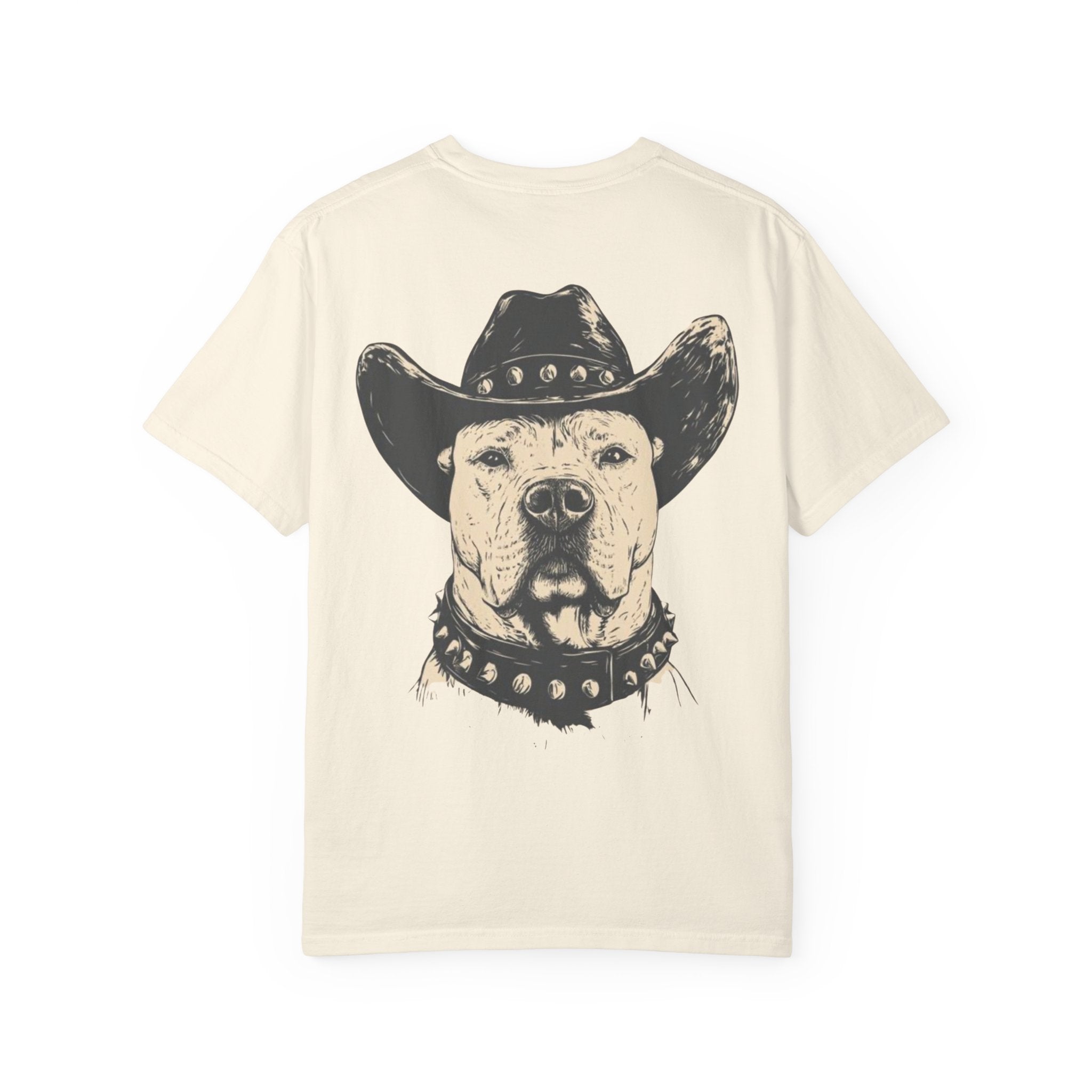 Cowboy Pitbull T-Shirt — Vintage Dog with Cowboy Hat Graphic