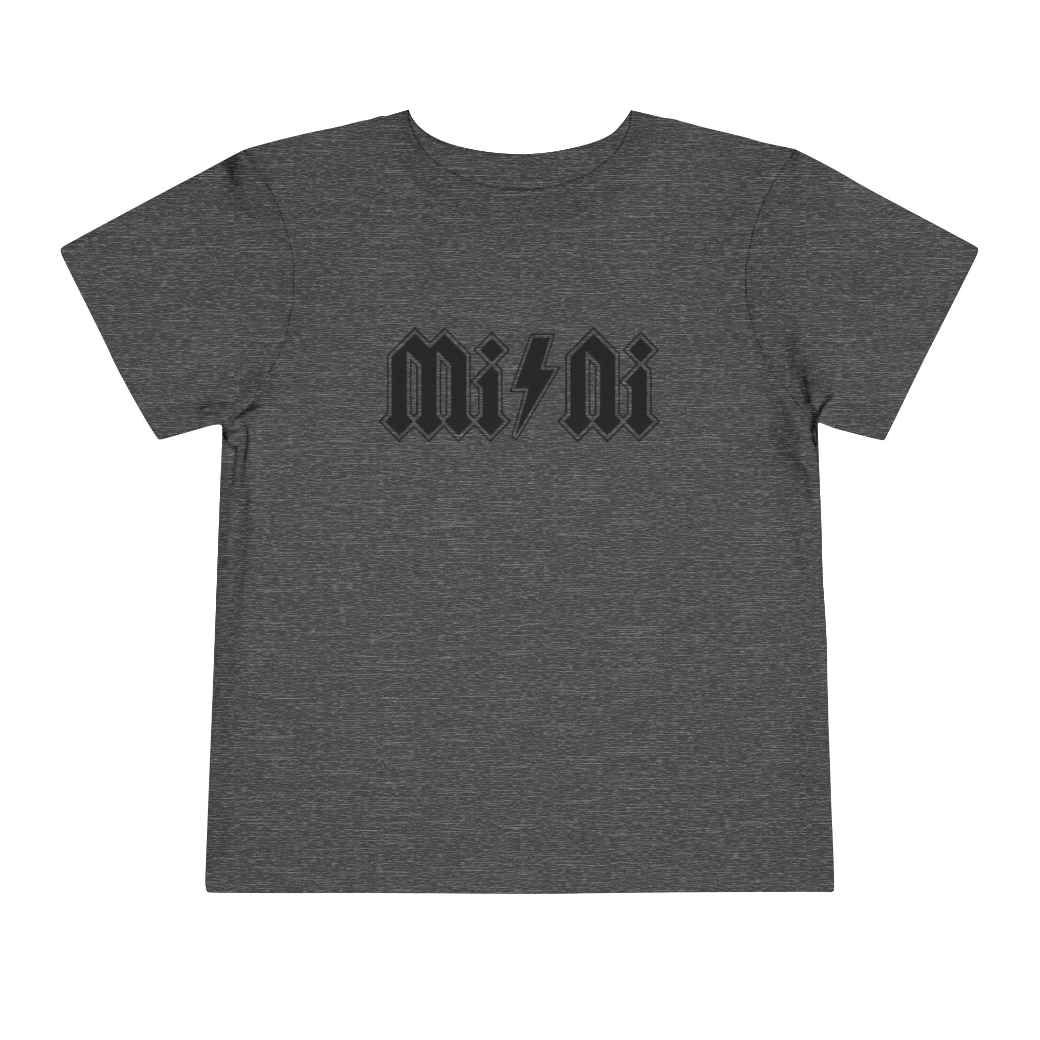 Mini Lightning Toddler Tee — Gothic Rock-Inspired 'Mini' Graphic Shirt