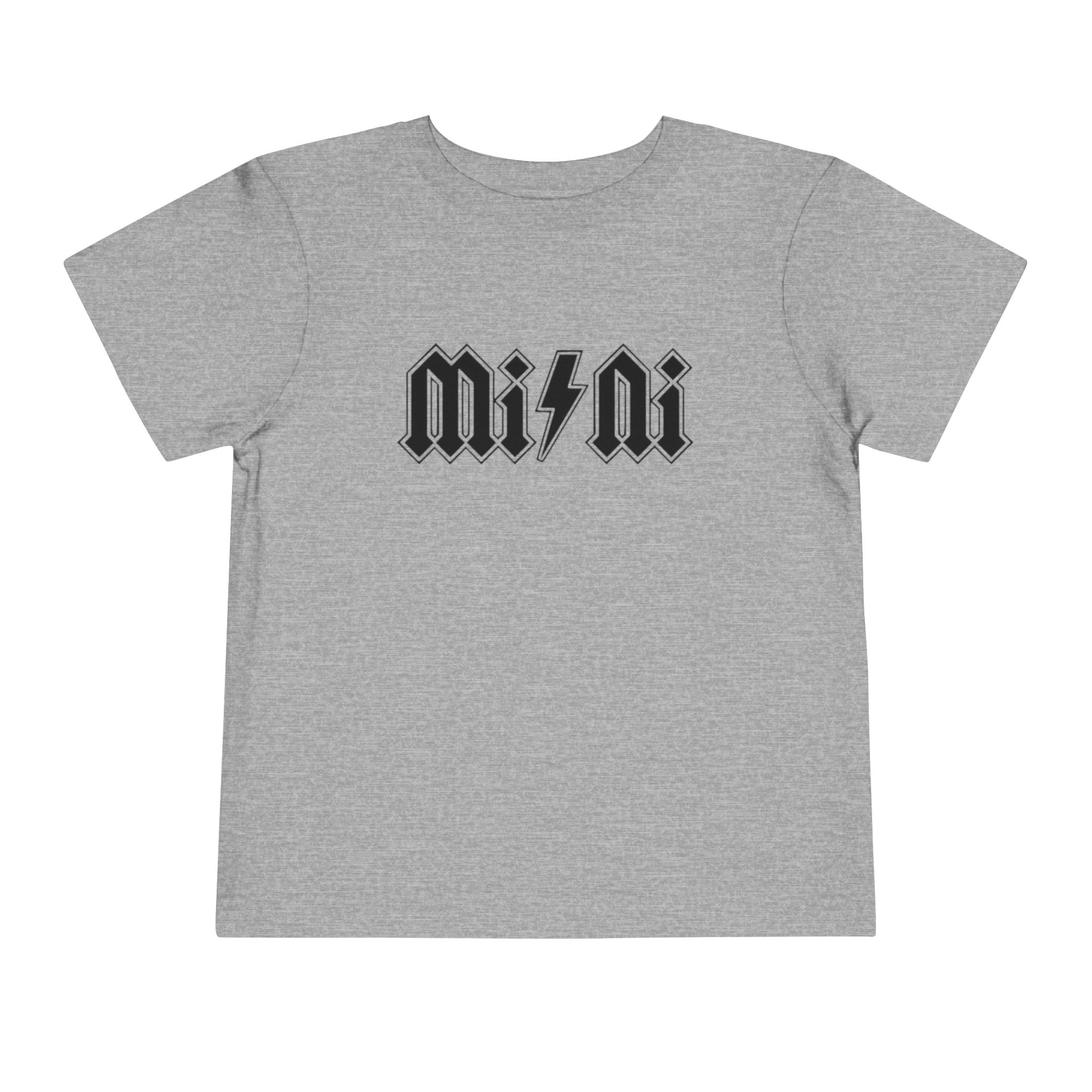 Mini Lightning Toddler Tee — Gothic Rock-Inspired 'Mini' Graphic Shirt