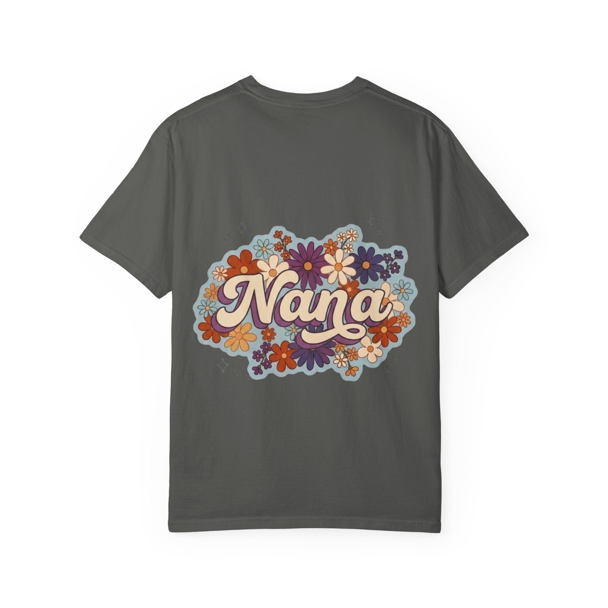 Nana Floral Retro T-Shirt — Vintage Flower Grandma Gift