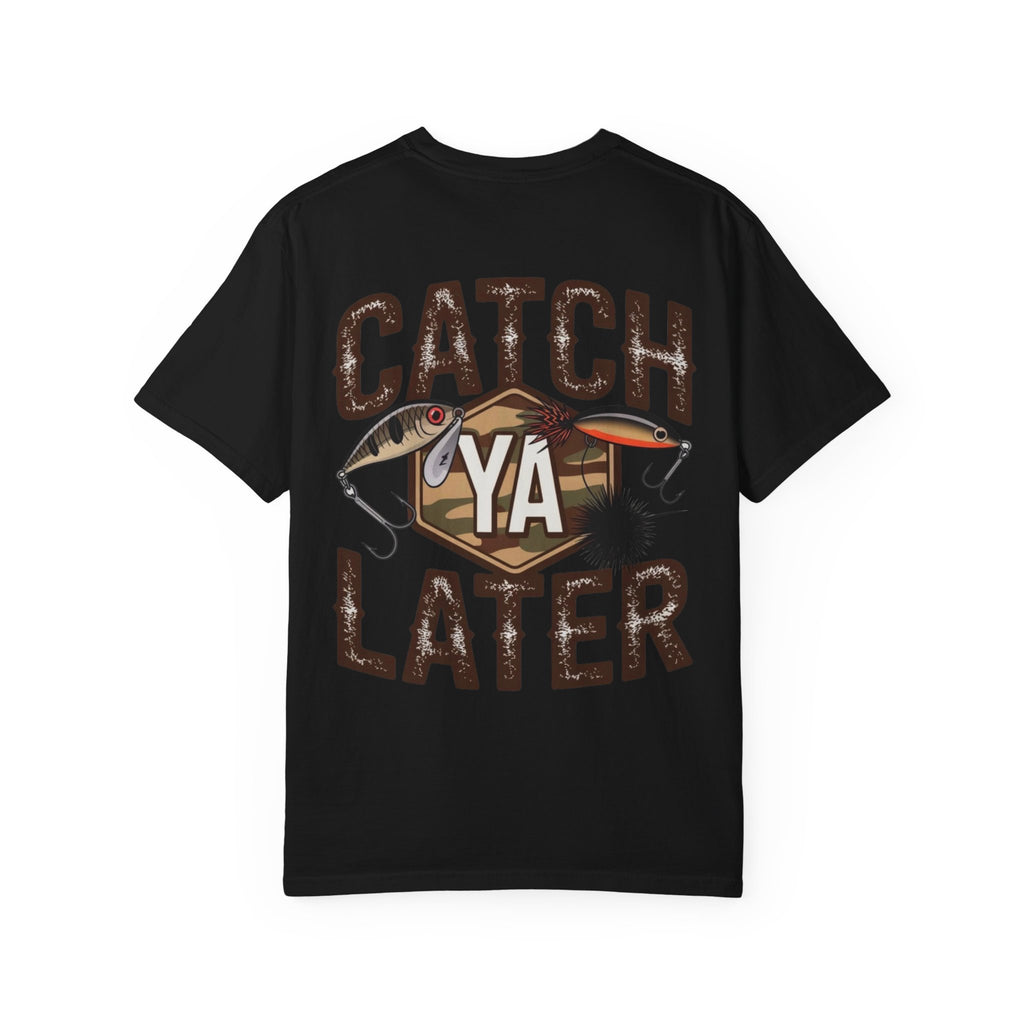 Catch Ya Later Fishing T-Shirt — Retro Lures & Camo Graphic Tee