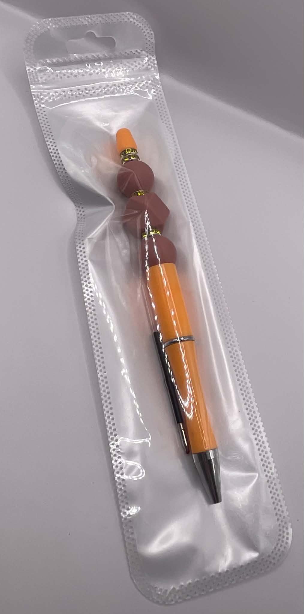 Orange Bead Pen