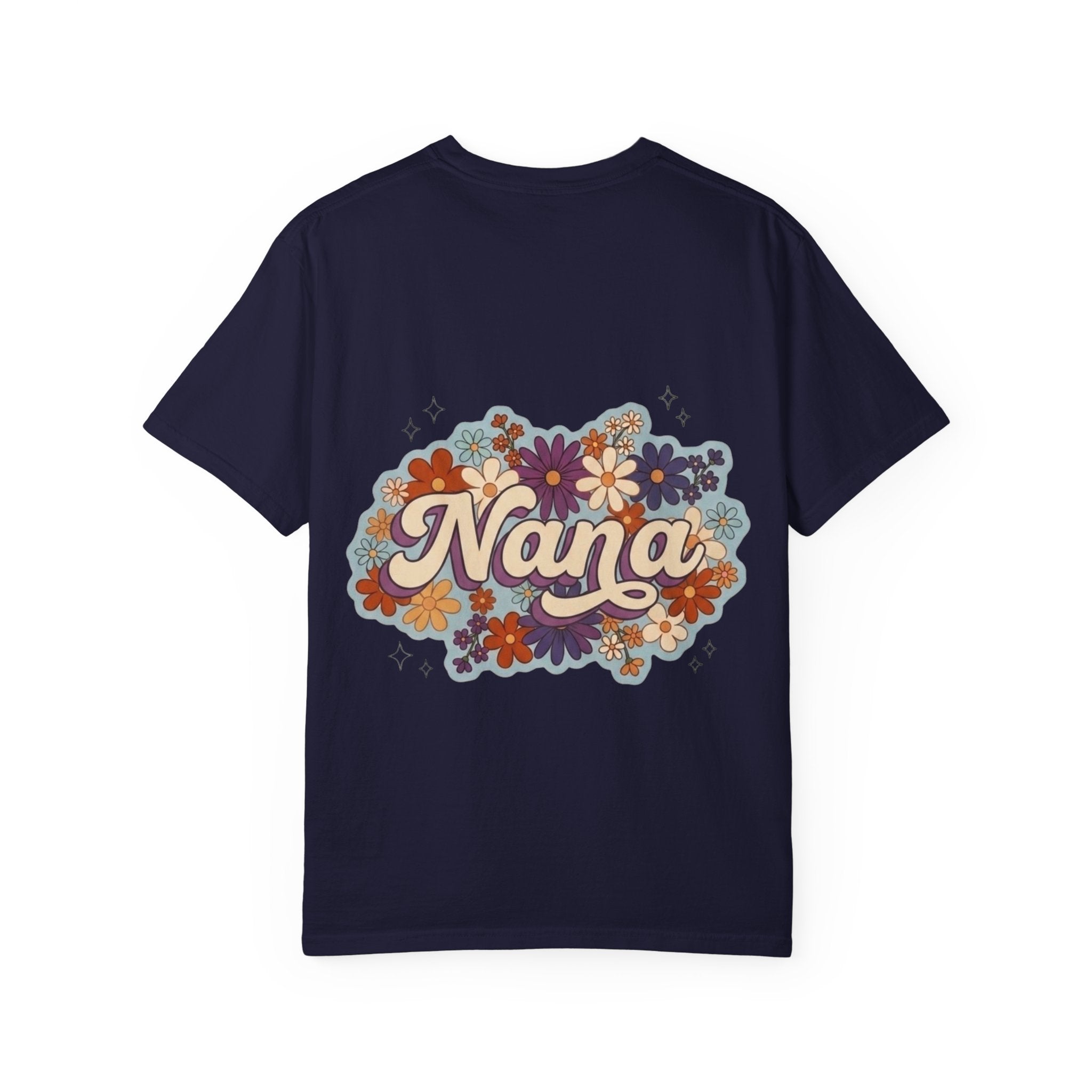 Nana Floral Retro T-Shirt — Vintage Flower Grandma Gift