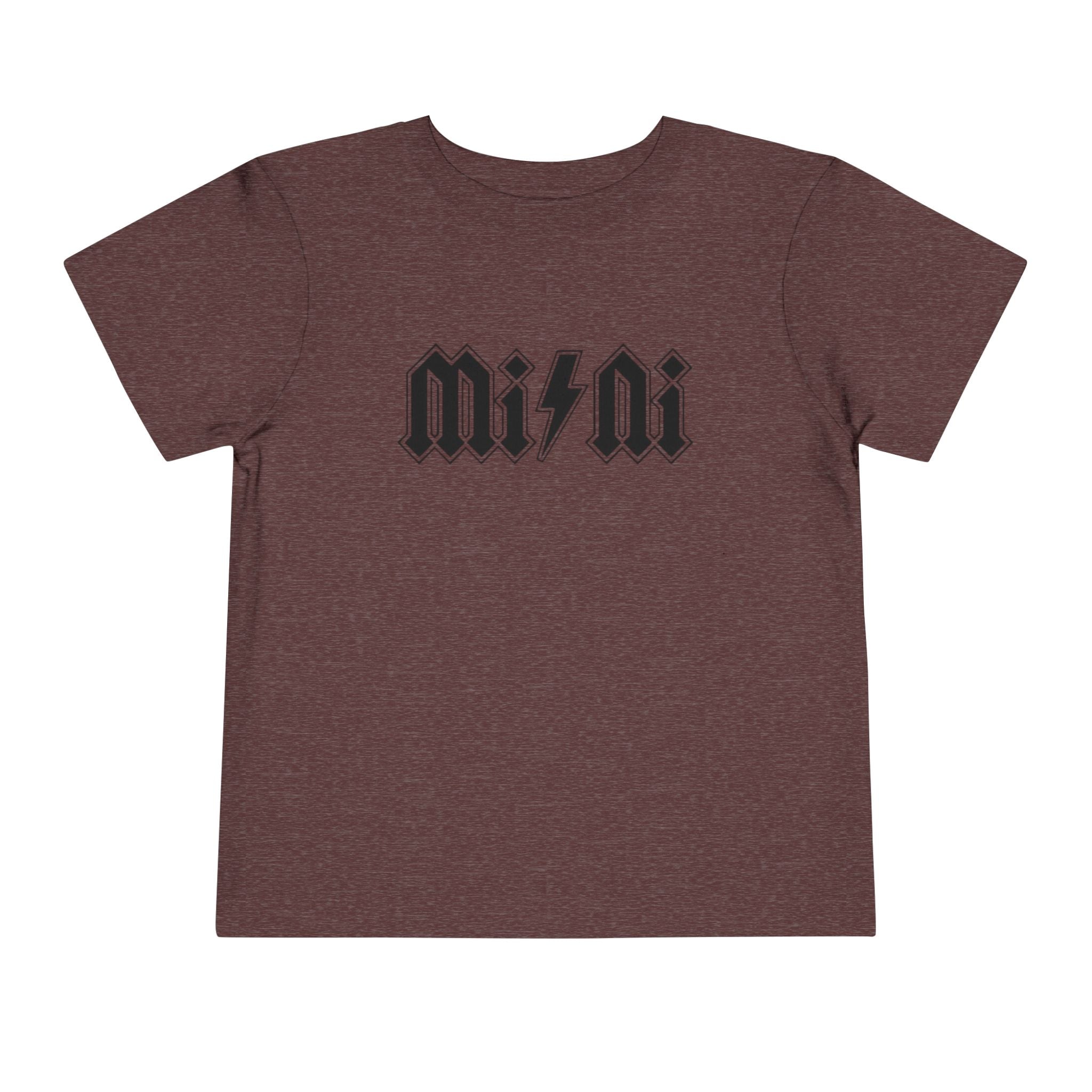 Mini Lightning Toddler Tee — Gothic Rock-Inspired 'Mini' Graphic Shirt