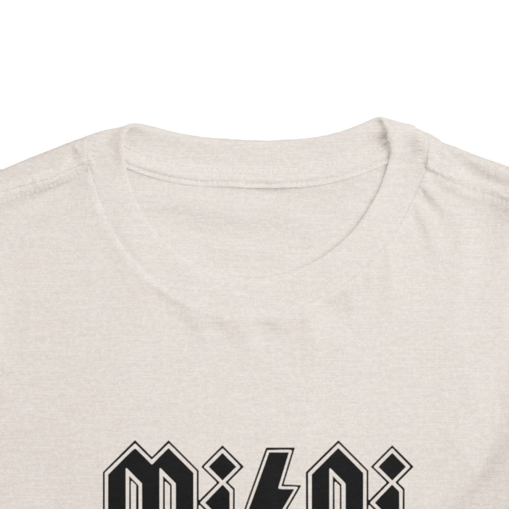 Mini Lightning Toddler Tee — Gothic Rock-Inspired 'Mini' Graphic Shirt