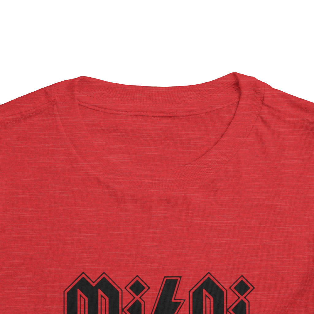 Mini Lightning Toddler Tee — Gothic Rock-Inspired 'Mini' Graphic Shirt