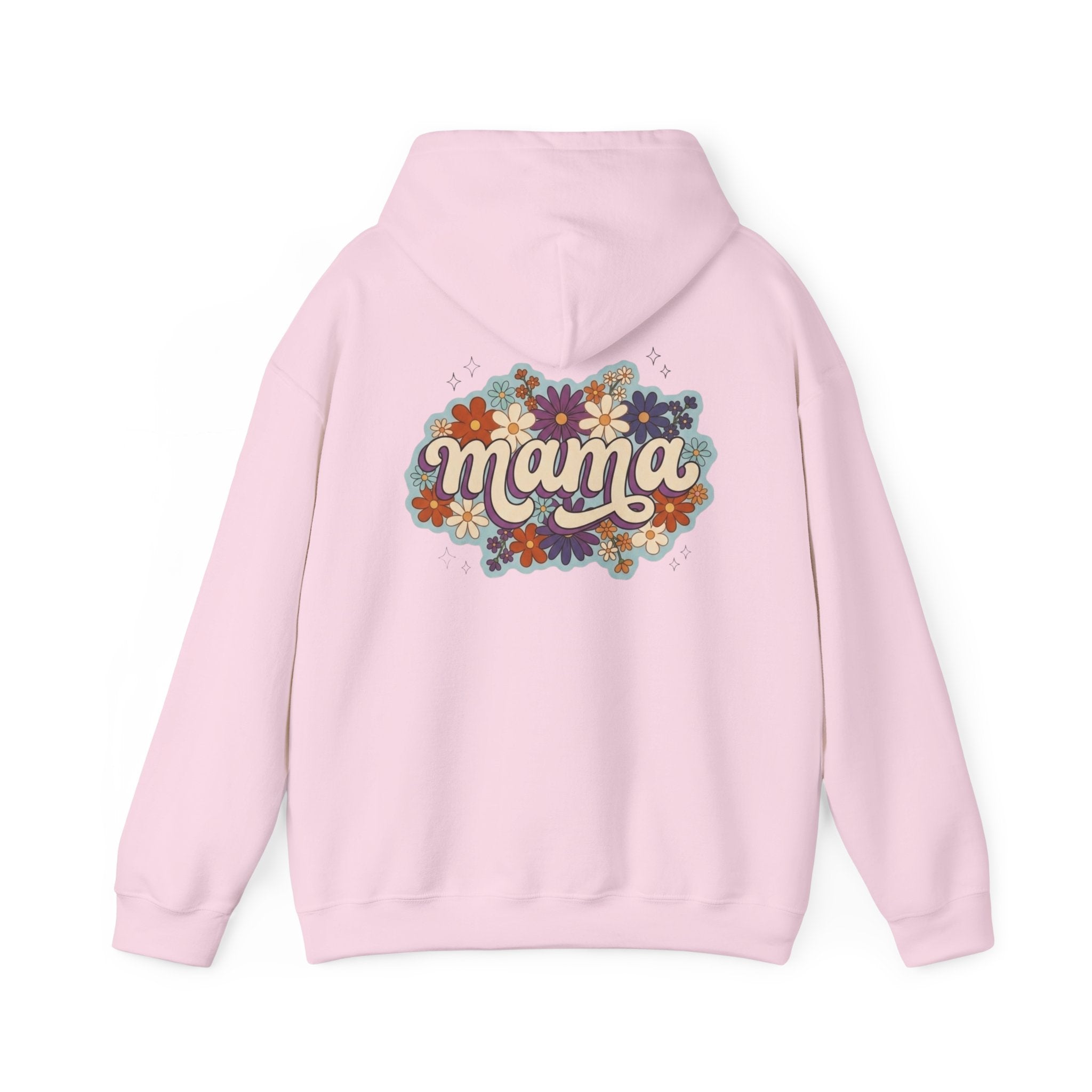 Mama Floral Hoodie — Retro Flower Mom Sweatshirt (Mother's Day Gift)