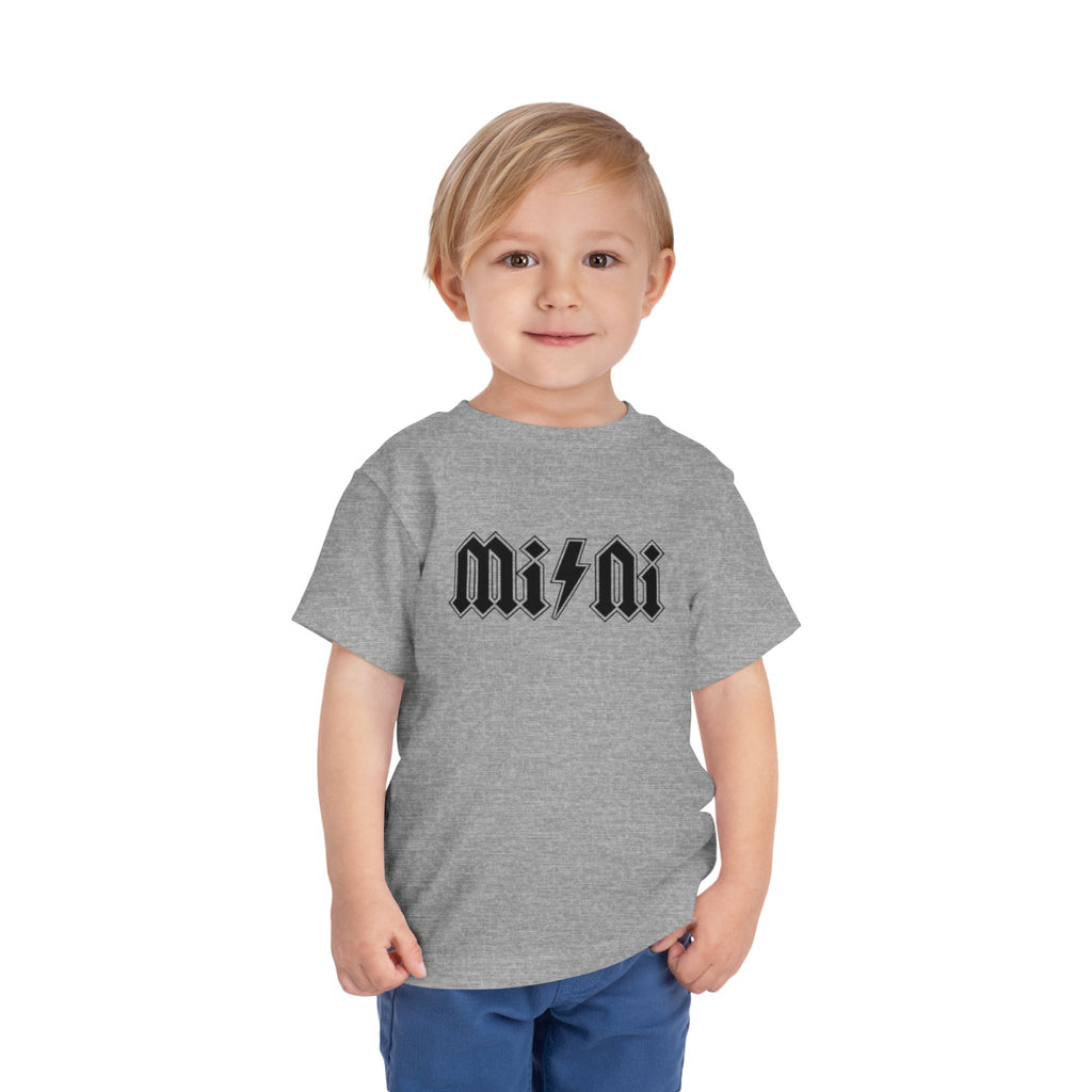 Mini Lightning Toddler Tee — Gothic Rock-Inspired 'Mini' Graphic Shirt