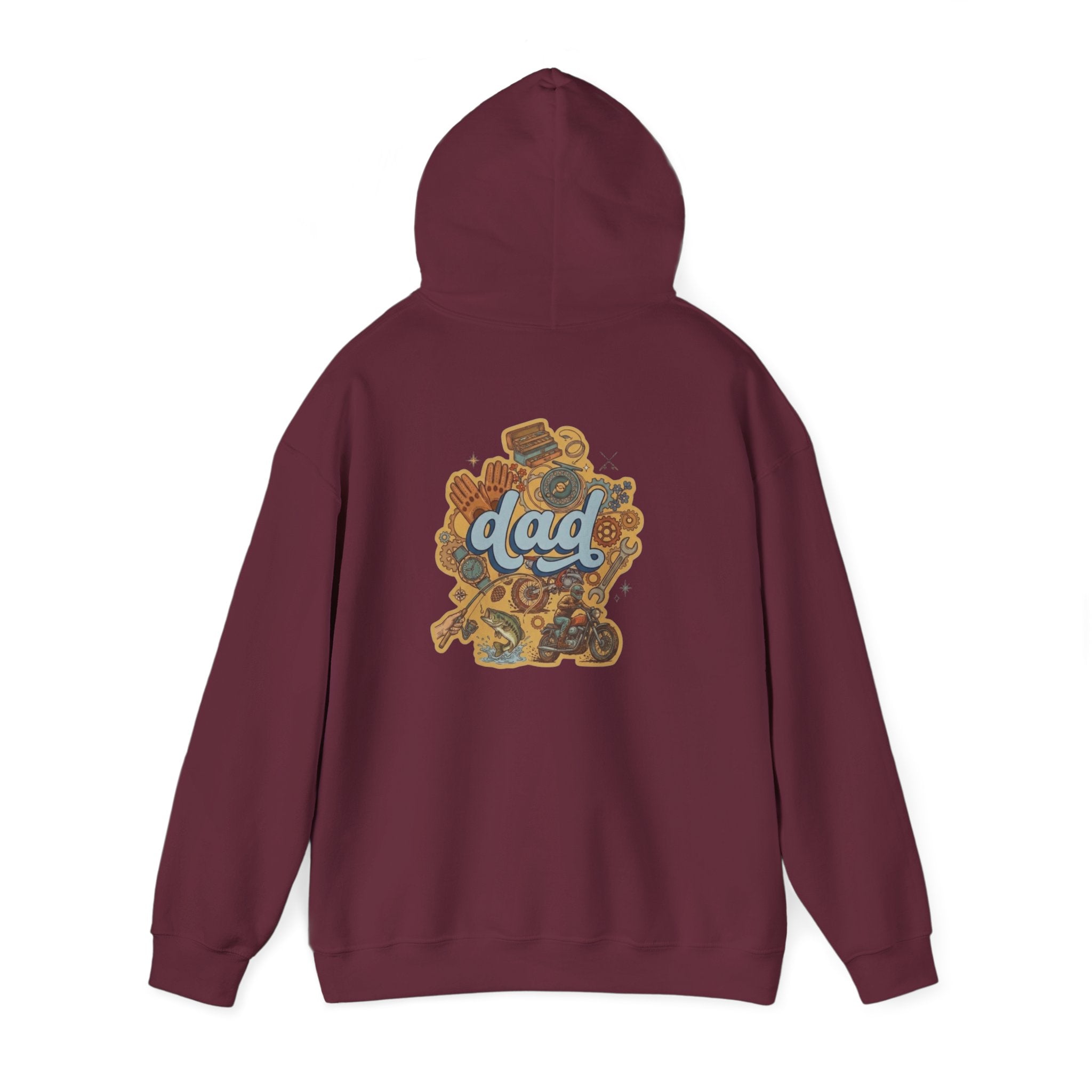 Dad Gear Hoodie — Vintage "dad" Graphic Pullover