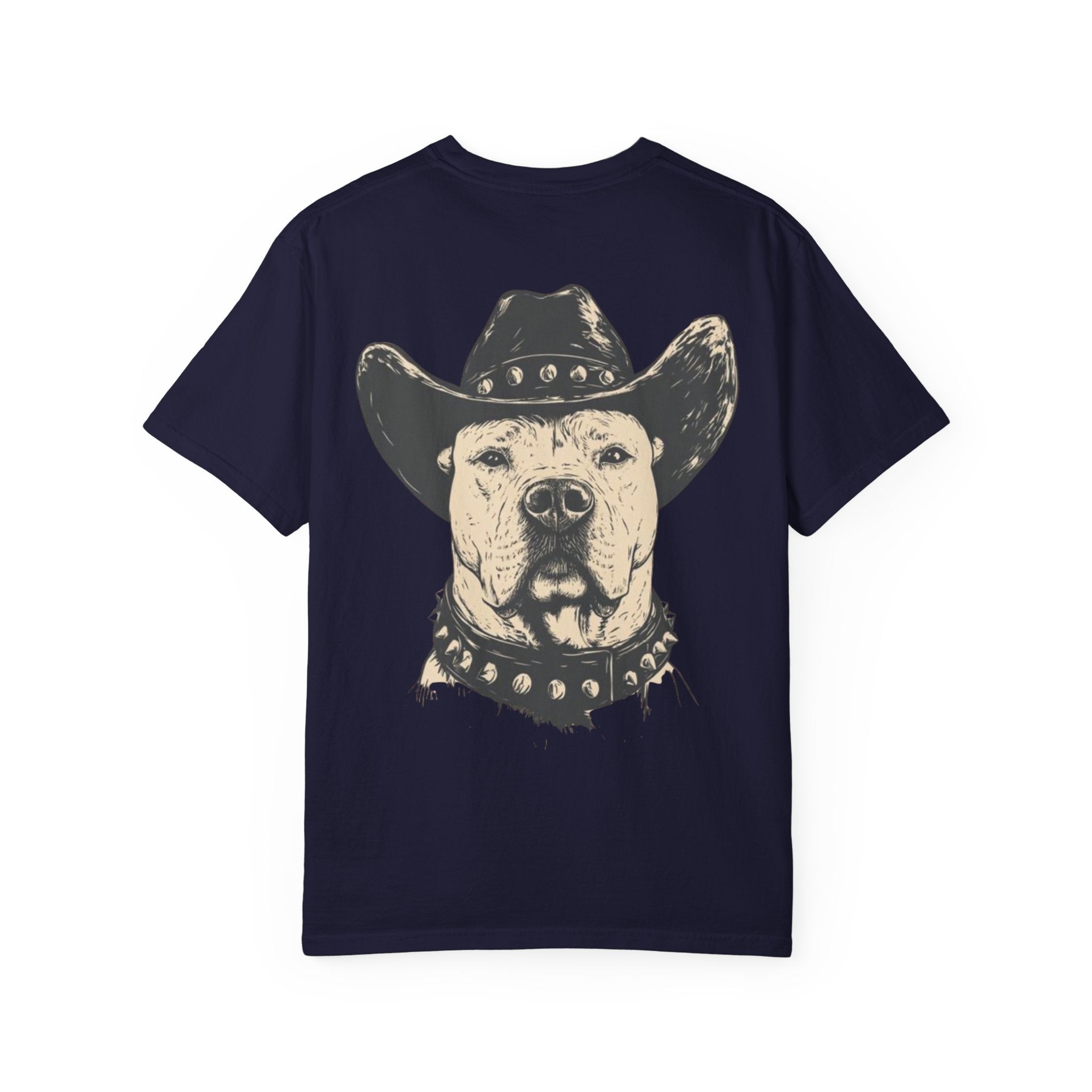 Cowboy Pitbull T-Shirt — Vintage Dog with Cowboy Hat Graphic