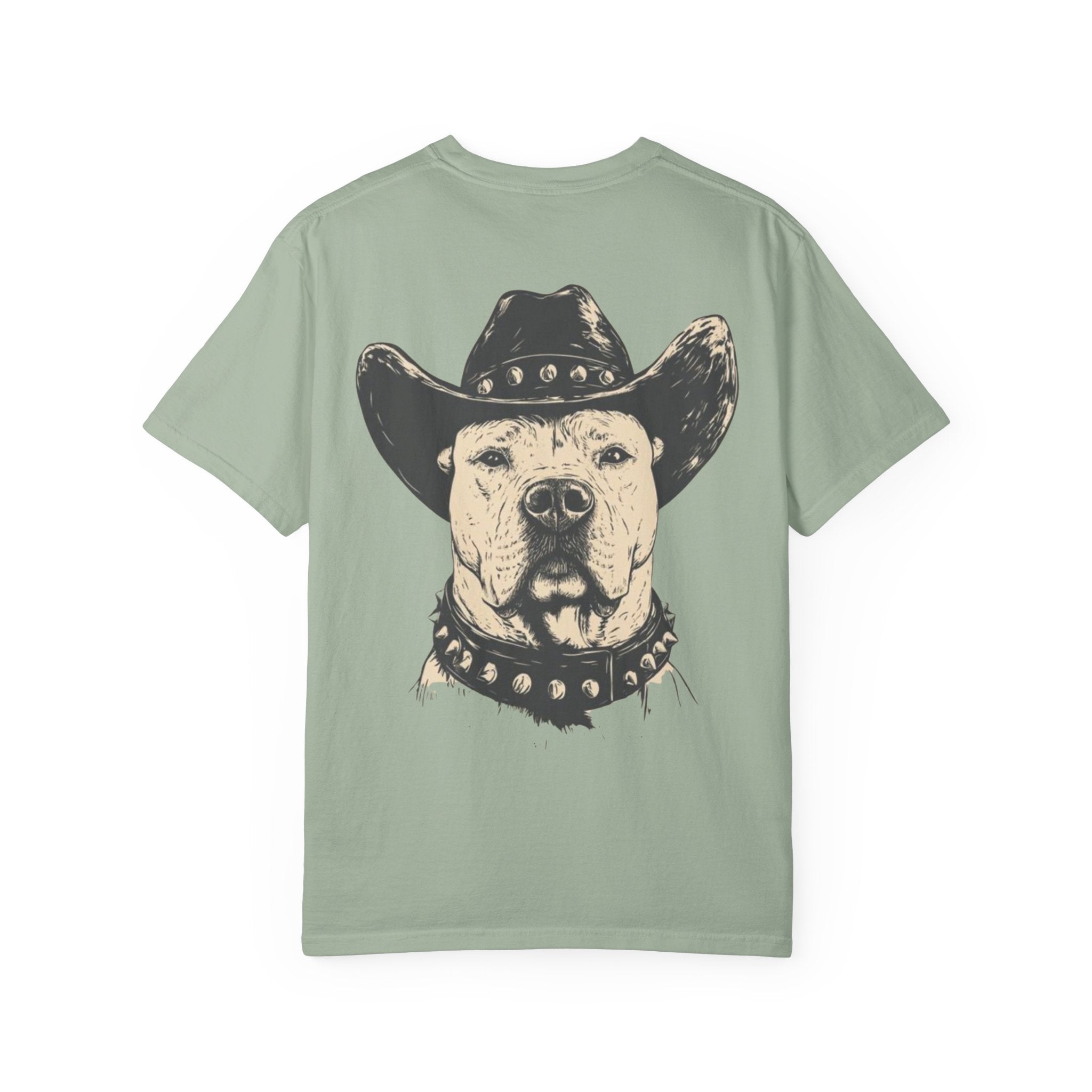 Cowboy Pitbull T-Shirt — Vintage Dog with Cowboy Hat Graphic