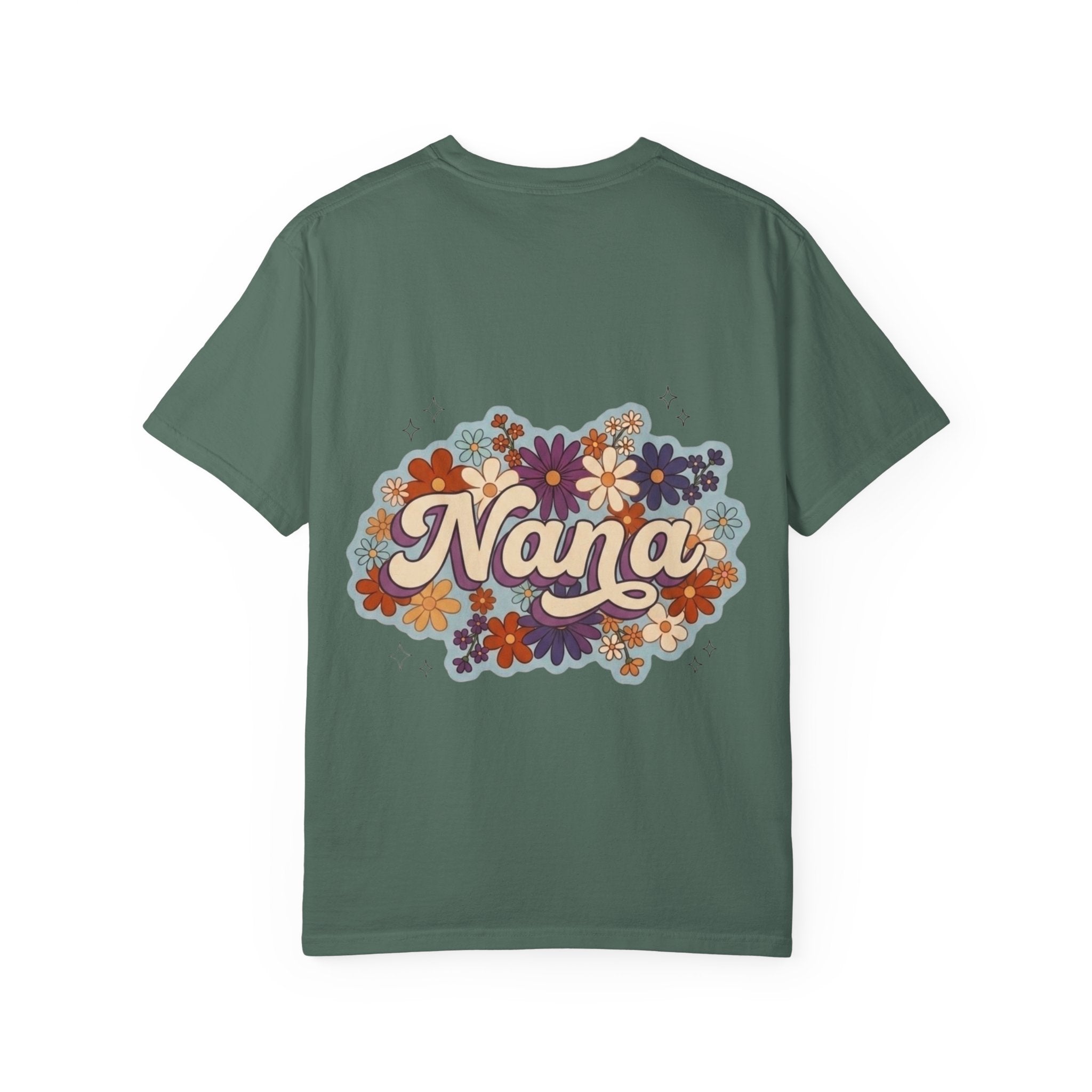 Nana Floral Retro T-Shirt — Vintage Flower Grandma Gift