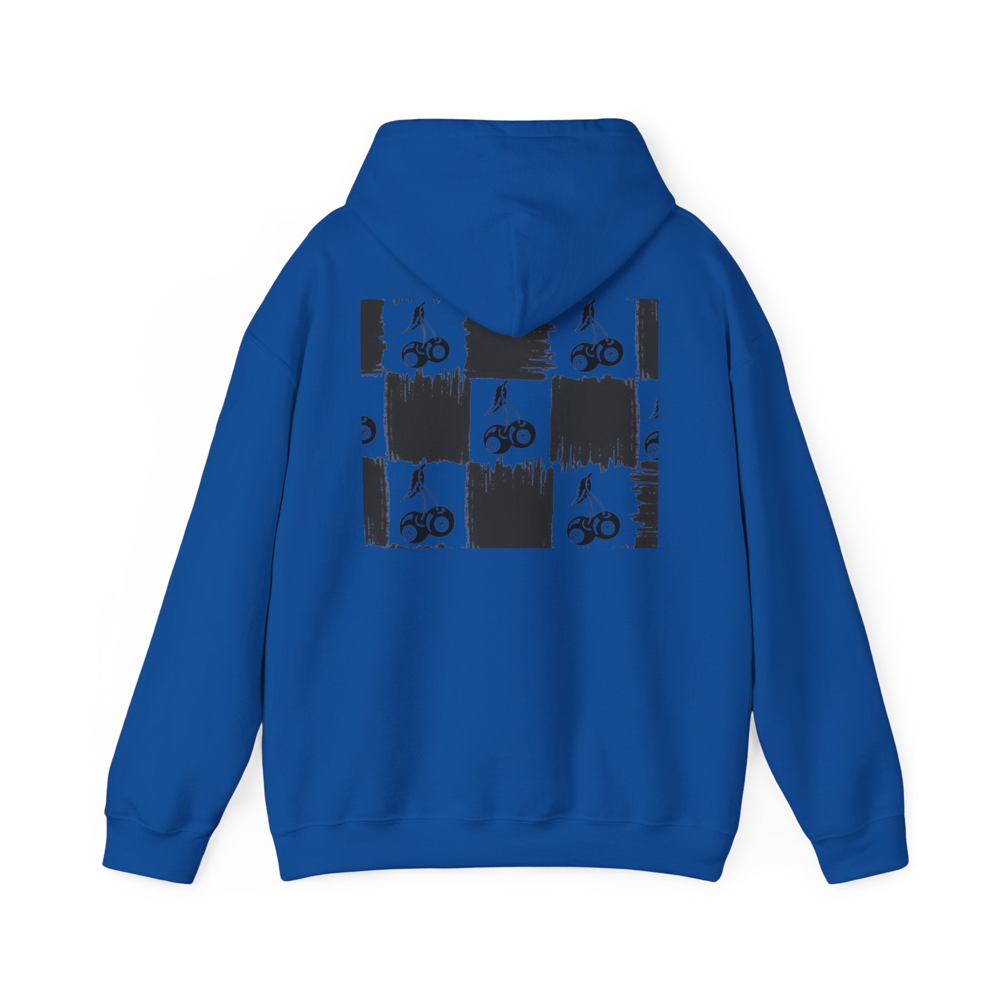 Cherry Checkerboard Hoodie —  Pattern Hooded Sweatshirt