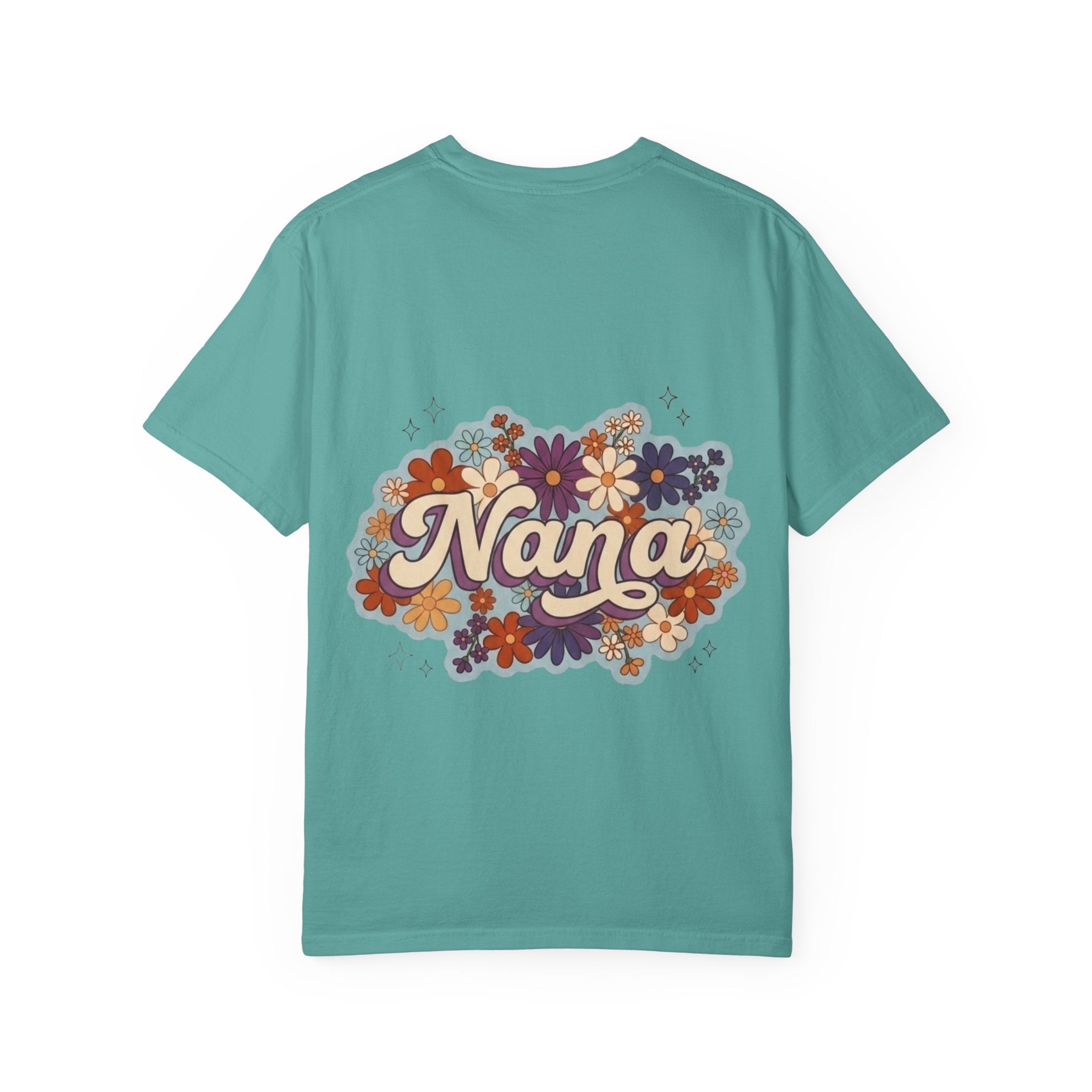 Nana Floral Retro T-Shirt — Vintage Flower Grandma Gift