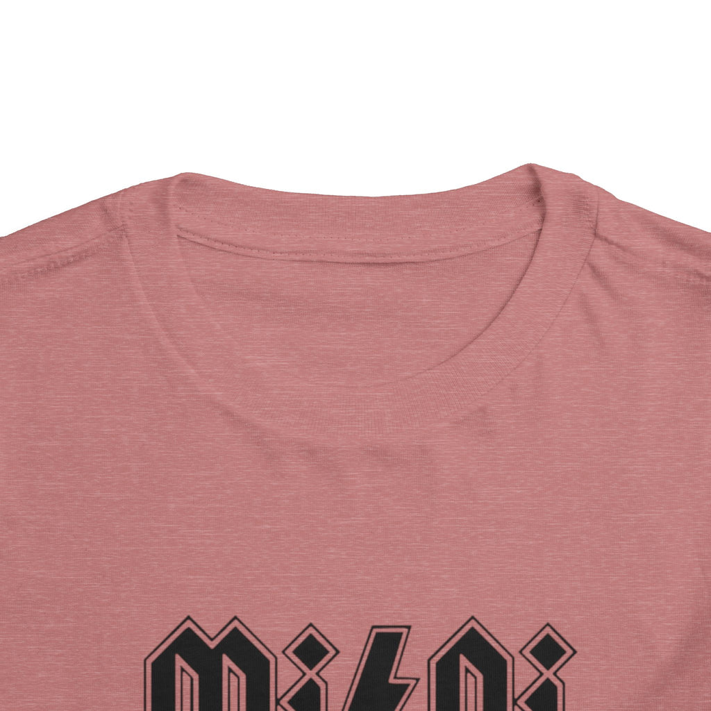 Mini Lightning Toddler Tee — Gothic Rock-Inspired 'Mini' Graphic Shirt