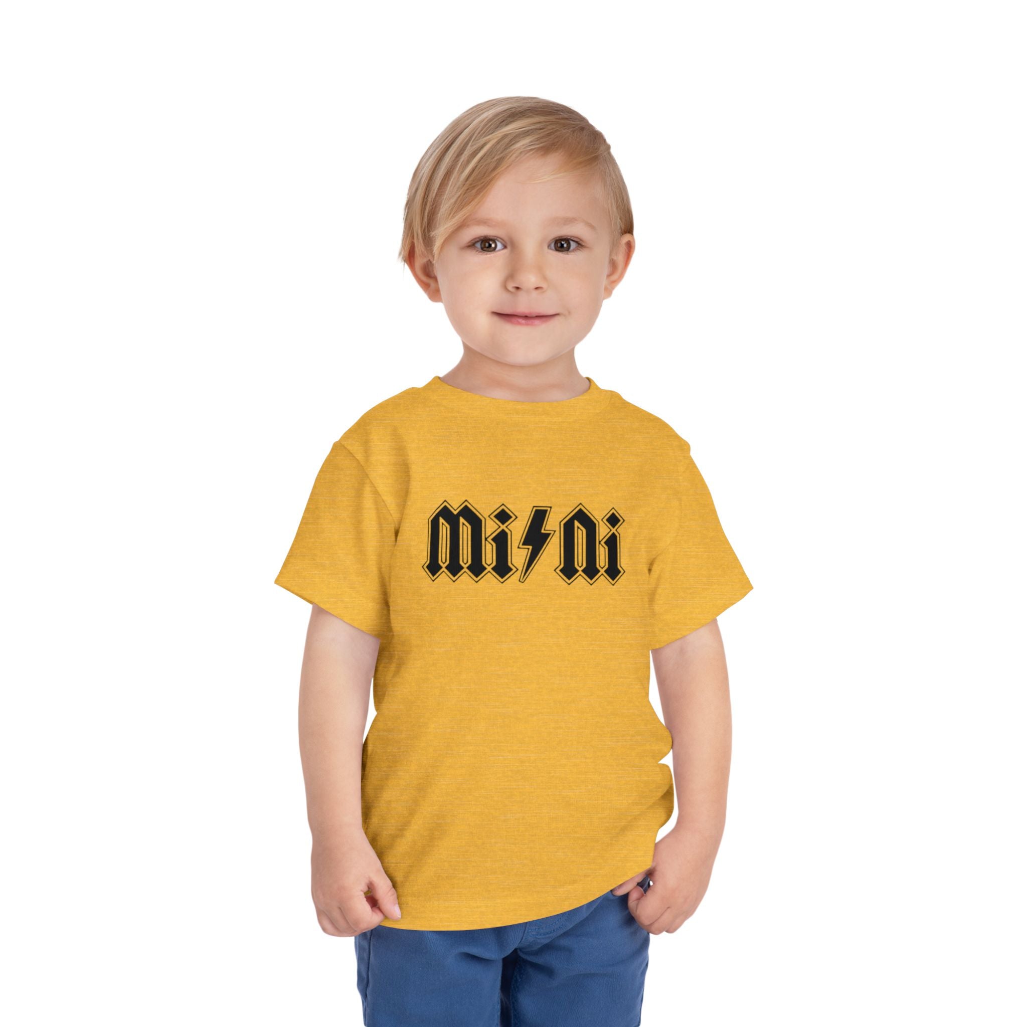 Mini Lightning Toddler Tee — Gothic Rock-Inspired 'Mini' Graphic Shirt