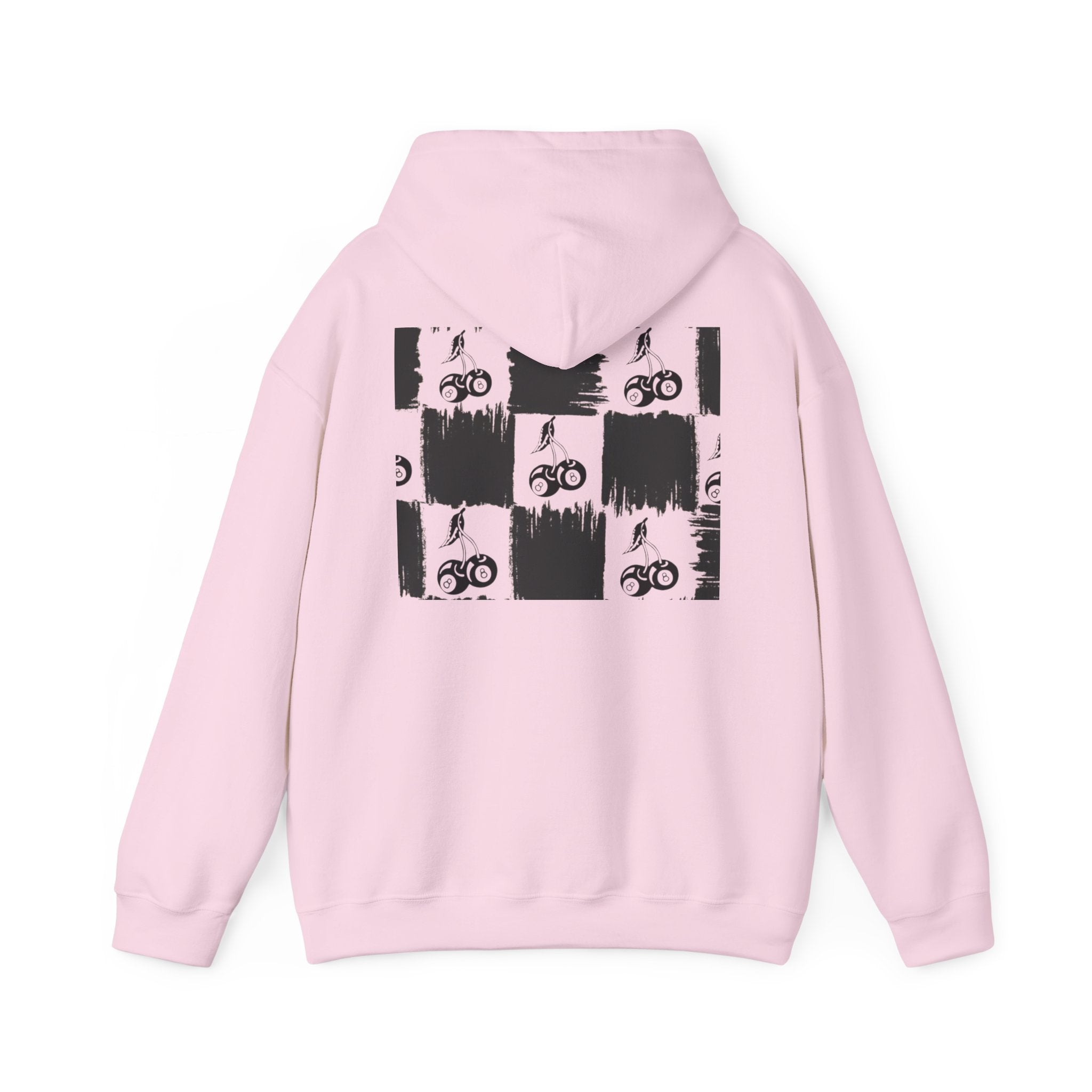 Cherry Checkerboard Hoodie —  Pattern Hooded Sweatshirt