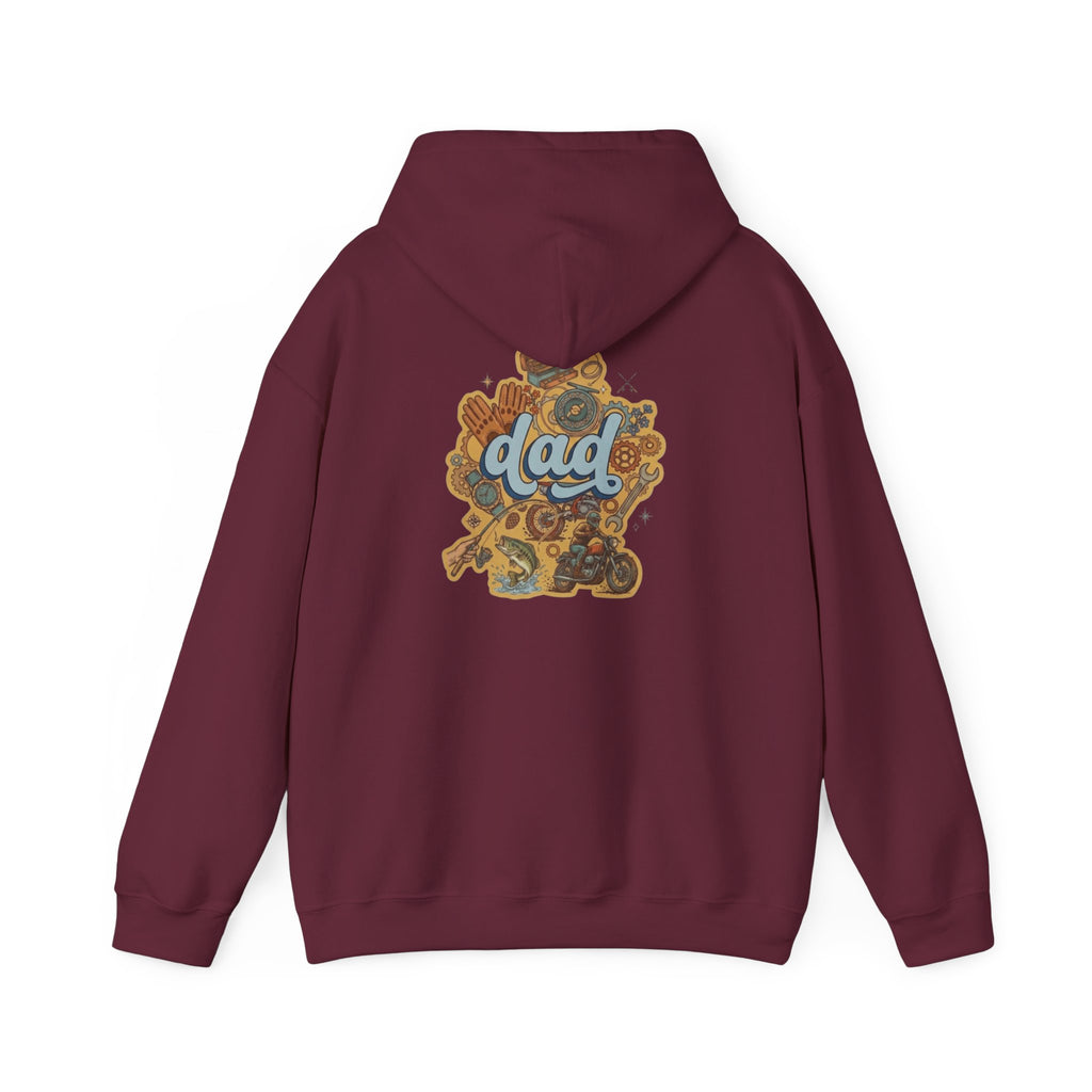 Dad Gear Hoodie — Vintage "dad" Graphic Pullover
