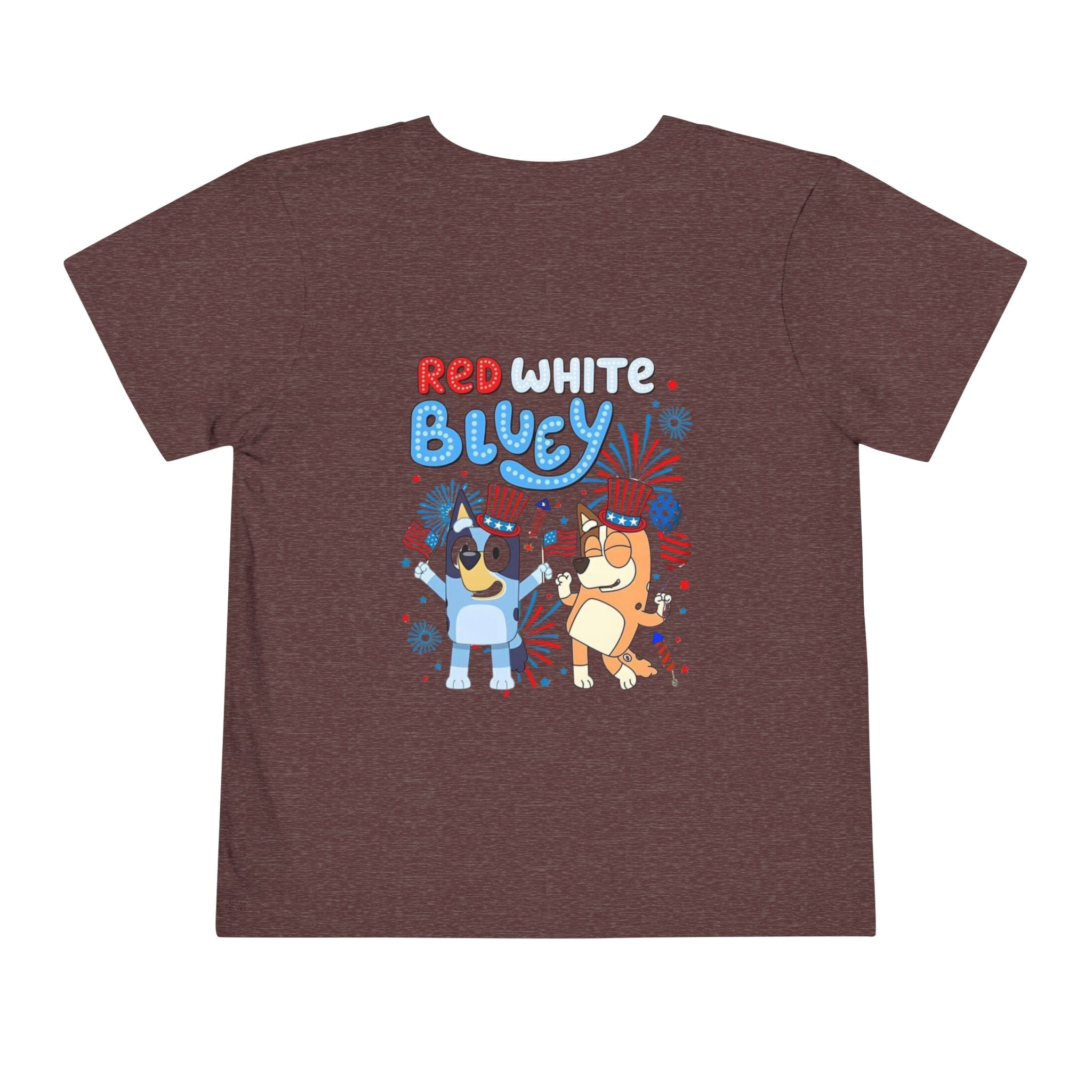 Toddler Tee — "Red White Bluey" 4th of July Kids Shirt