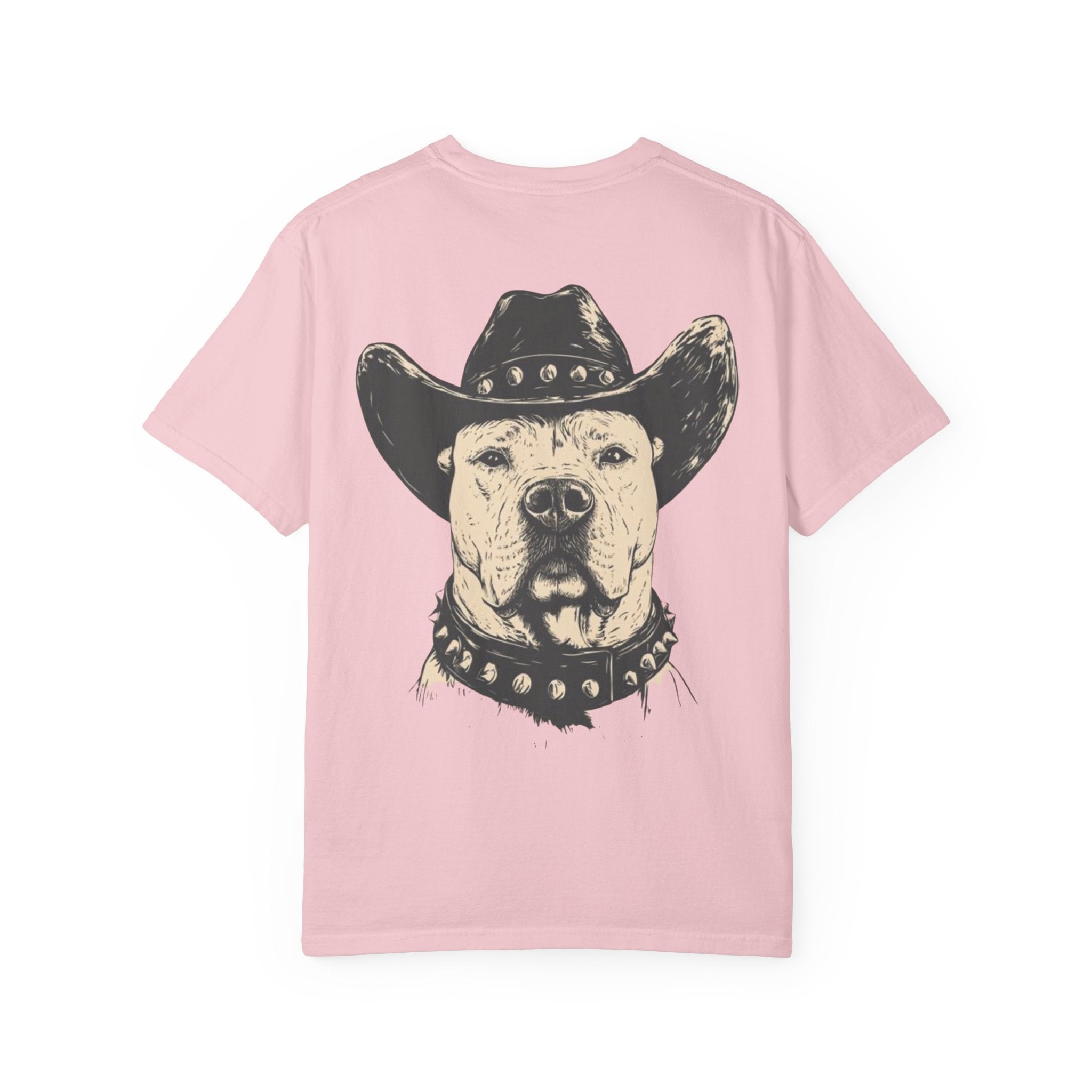 Cowboy Pitbull T-Shirt — Vintage Dog with Cowboy Hat Graphic