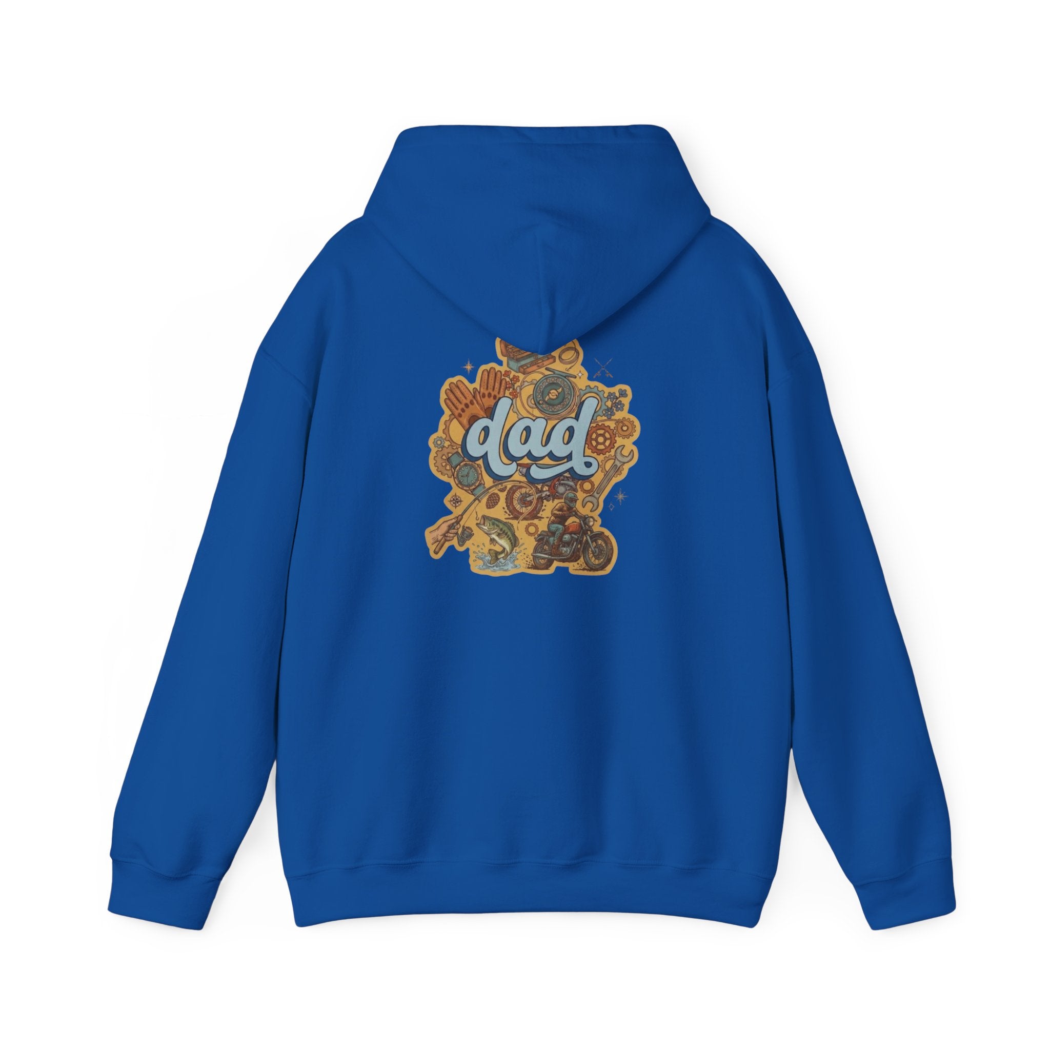 Dad Gear Hoodie — Vintage "dad" Graphic Pullover