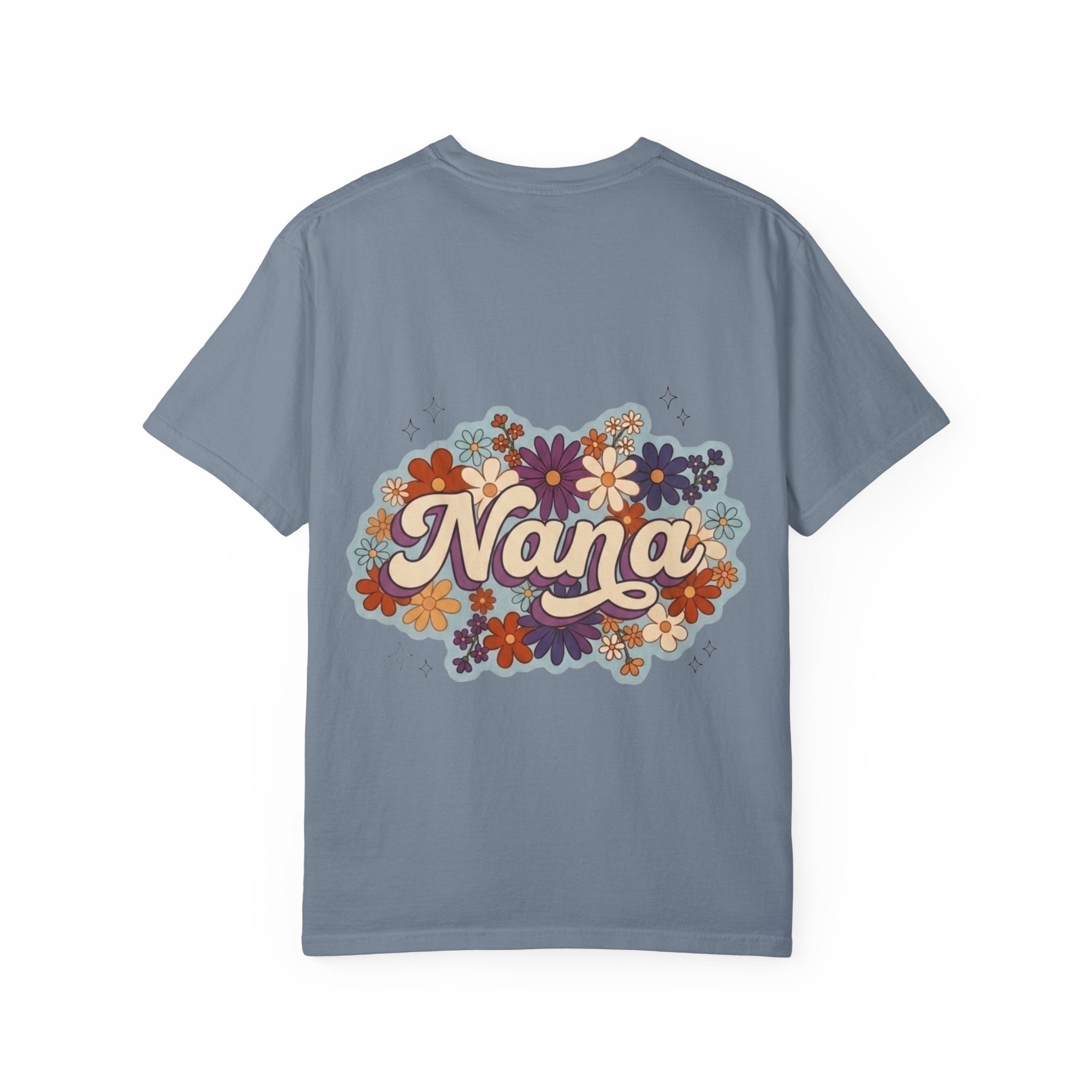 Nana Floral Retro T-Shirt — Vintage Flower Grandma Gift