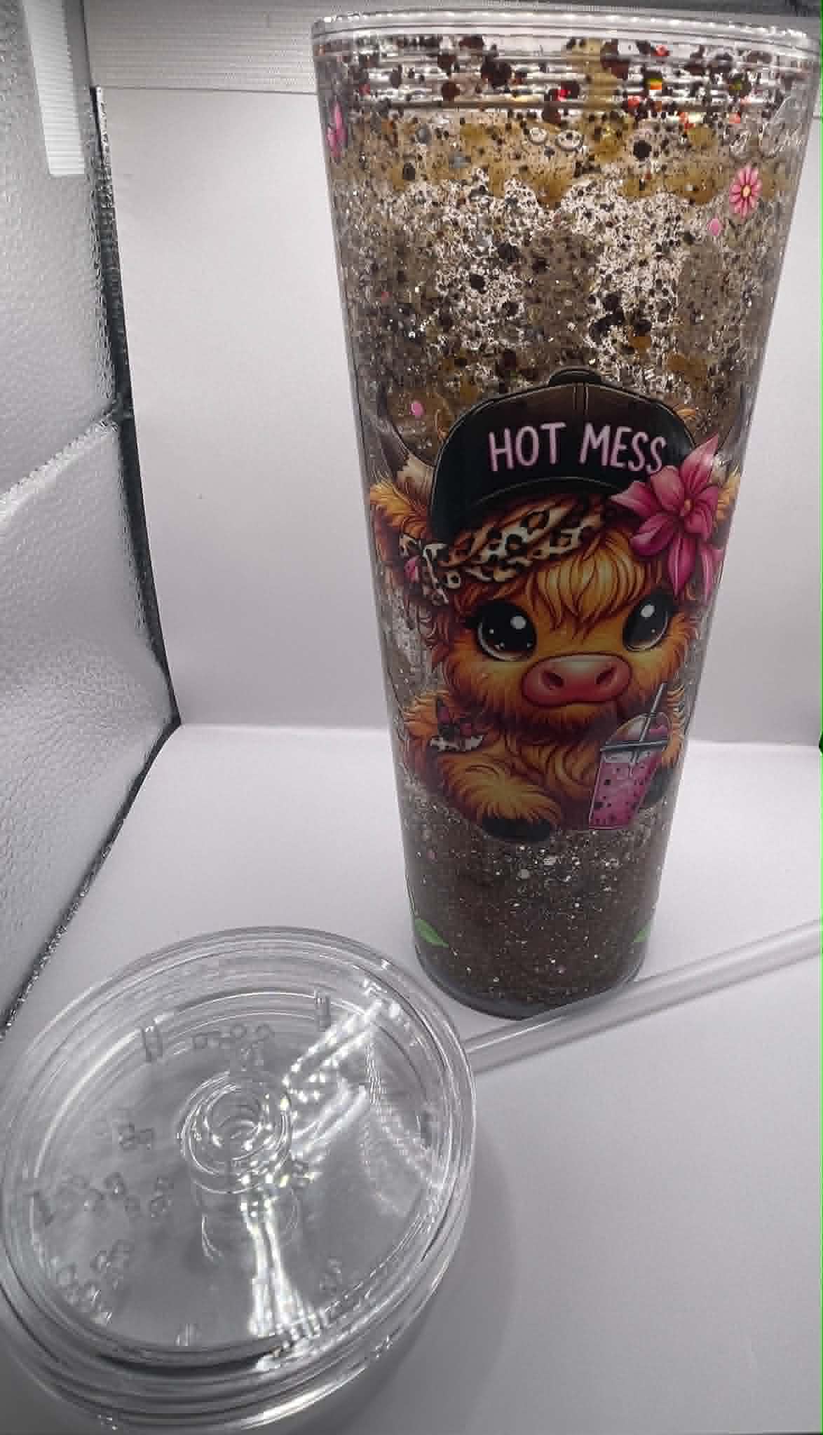 24oz Hot Mess Cow