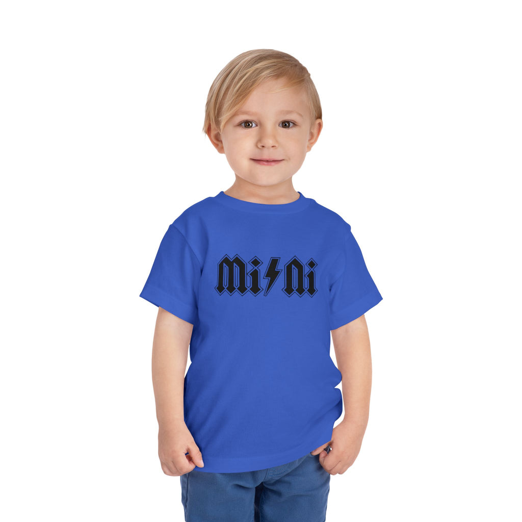 Mini Lightning Toddler Tee — Gothic Rock-Inspired 'Mini' Graphic Shirt