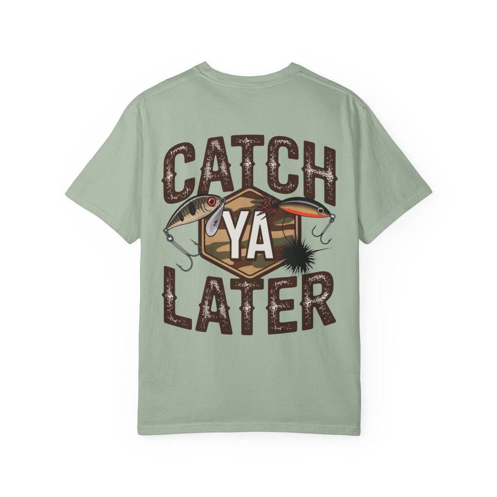 Catch Ya Later Fishing T-Shirt — Retro Lures & Camo Graphic Tee