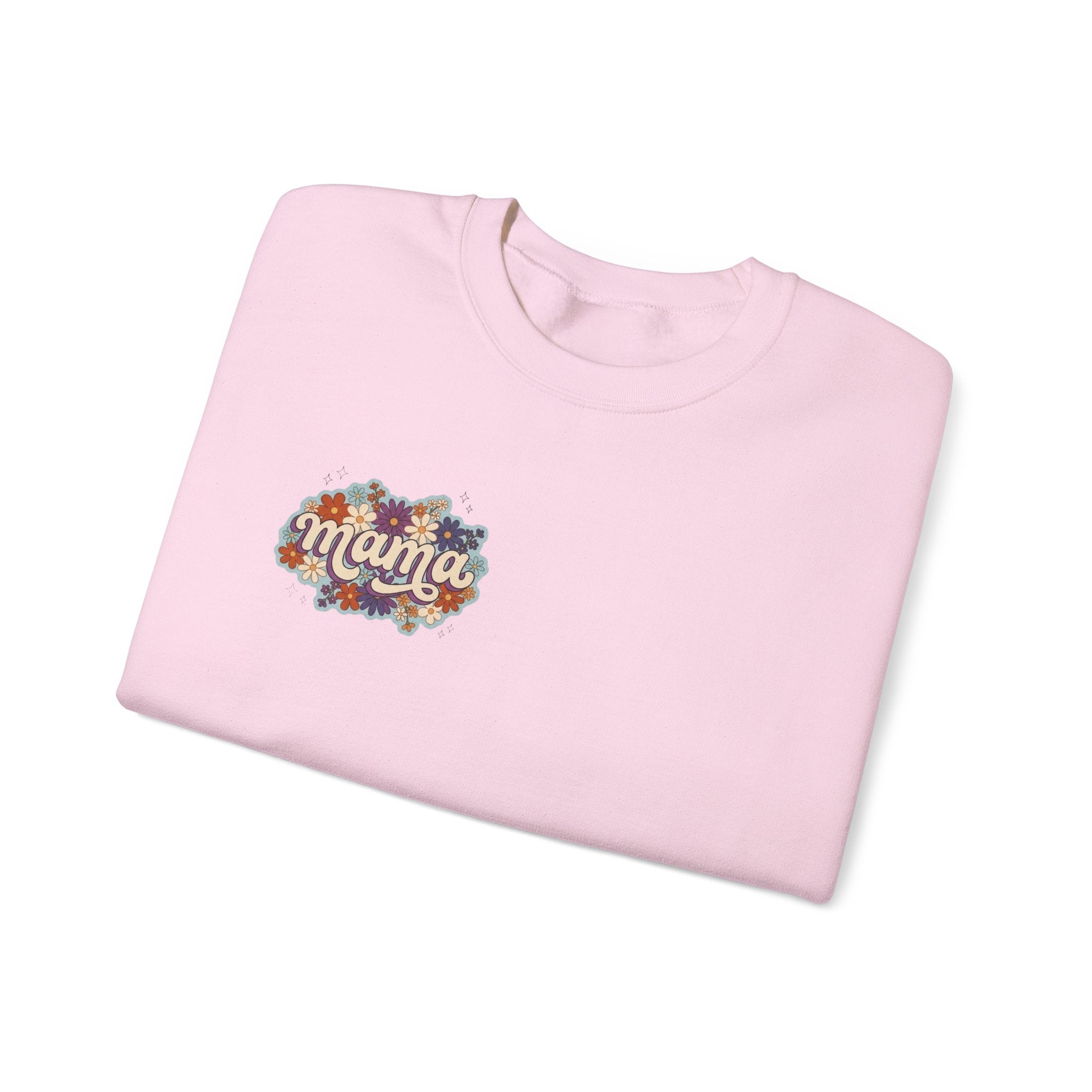 Mama Floral Crewneck Sweatshirt — Retro Floral "Mama" Pullover