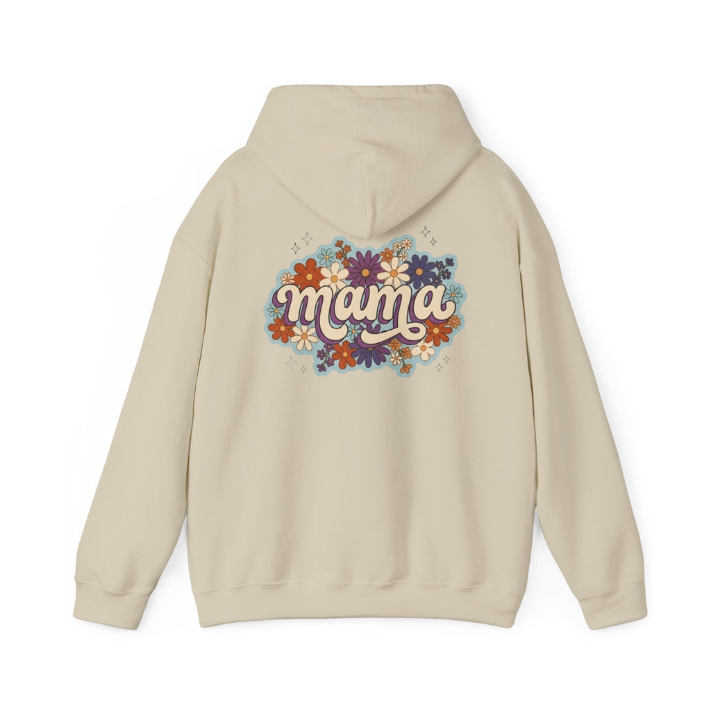 Mama Floral Hoodie — Retro Flower Mom Sweatshirt (Mother's Day Gift)