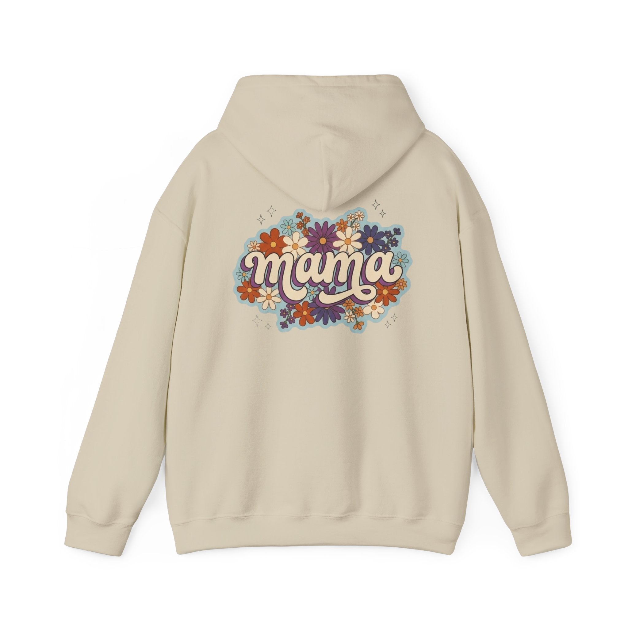 Mama Floral Hoodie — Retro Flower Mom Sweatshirt (Mother's Day Gift)