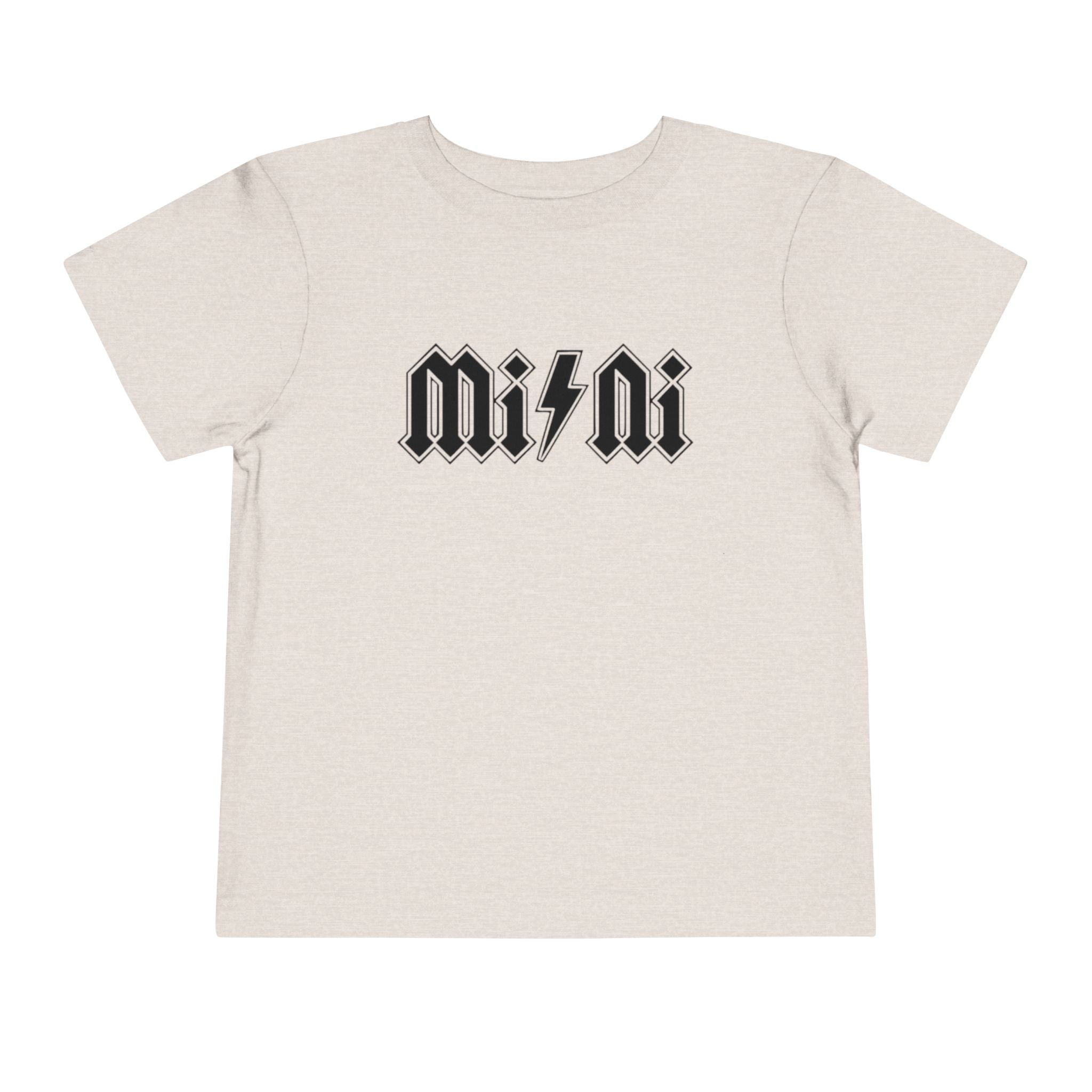 Mini Lightning Toddler Tee — Gothic Rock-Inspired 'Mini' Graphic Shirt