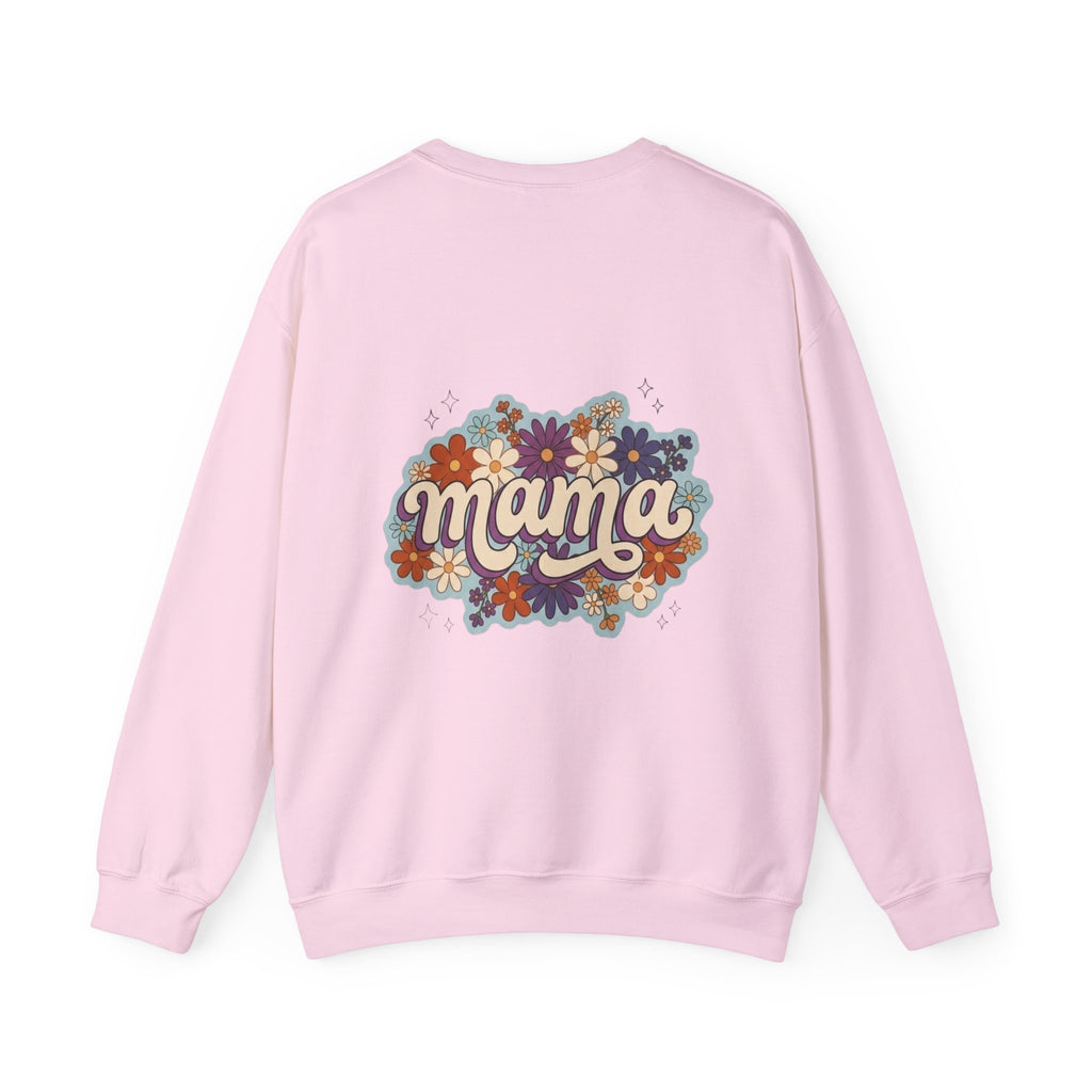 Mama Floral Crewneck Sweatshirt — Retro Floral "Mama" Pullover