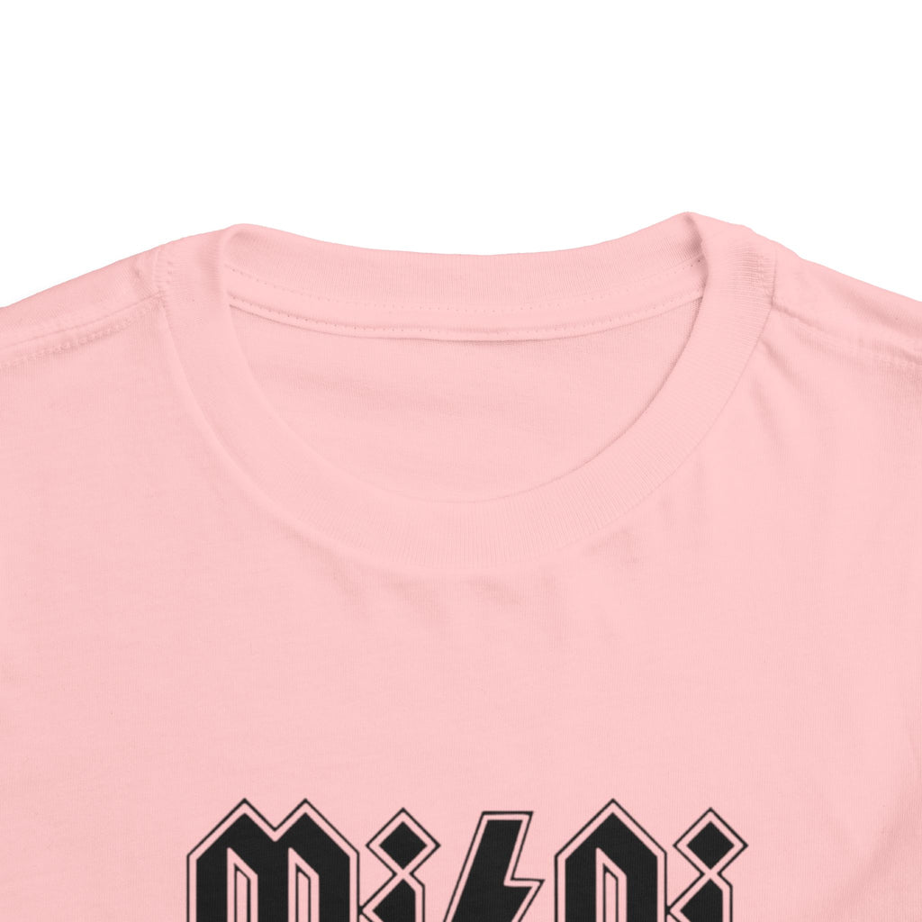 Mini Lightning Toddler Tee — Gothic Rock-Inspired 'Mini' Graphic Shirt