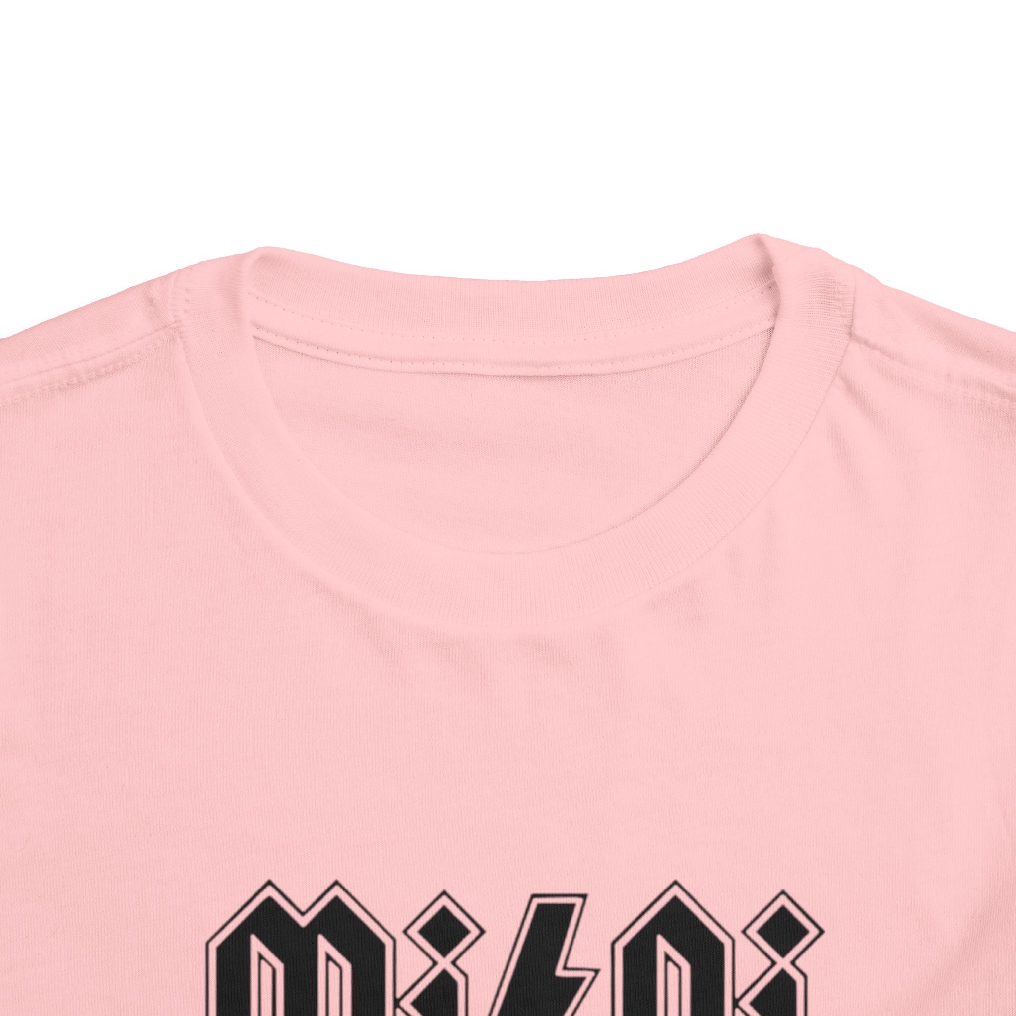 Mini Lightning Toddler Tee — Gothic Rock-Inspired 'Mini' Graphic Shirt