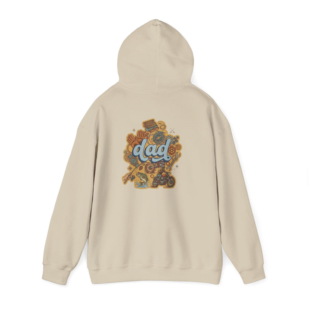 Dad Gear Hoodie — Vintage "dad" Graphic Pullover