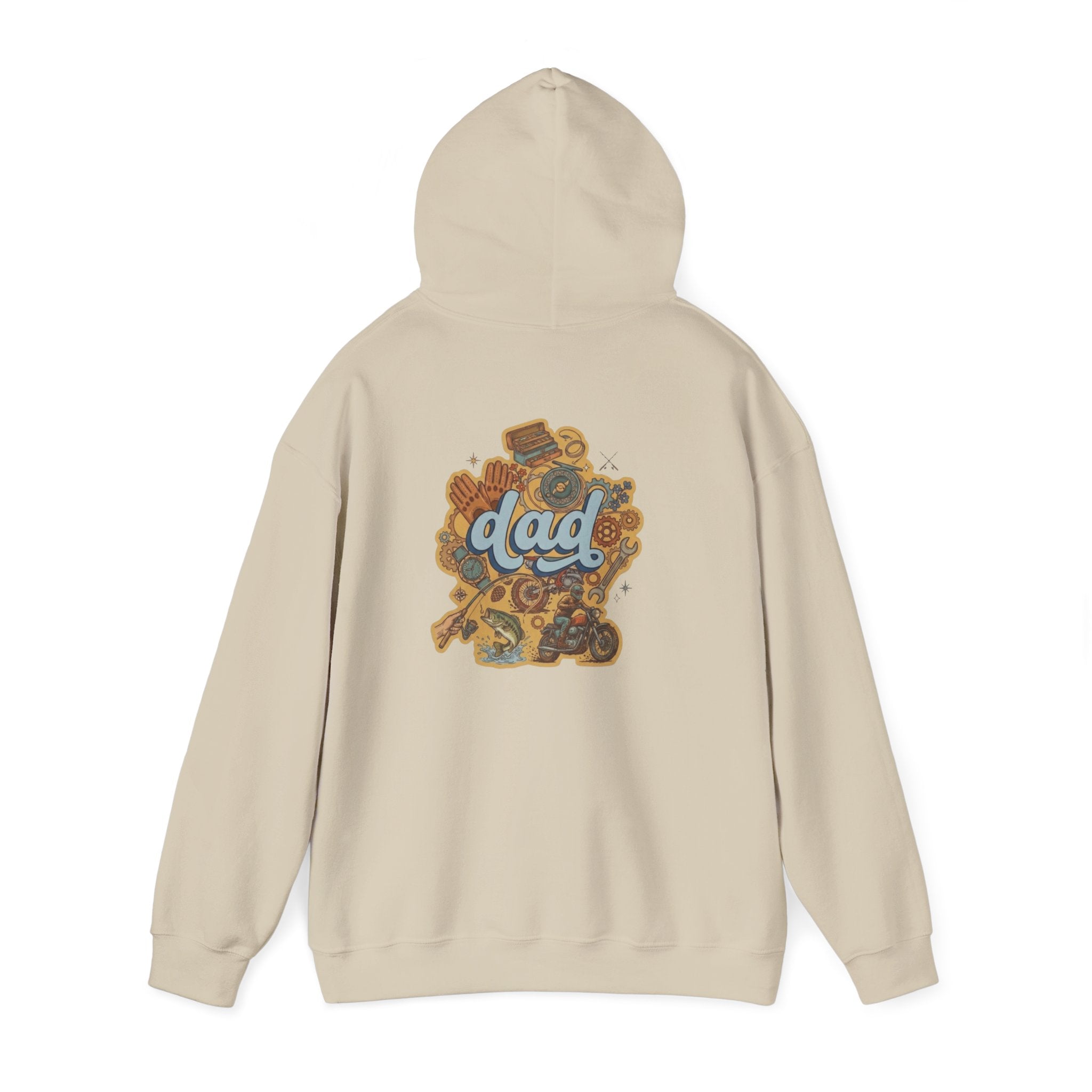 Dad Gear Hoodie — Vintage "dad" Graphic Pullover