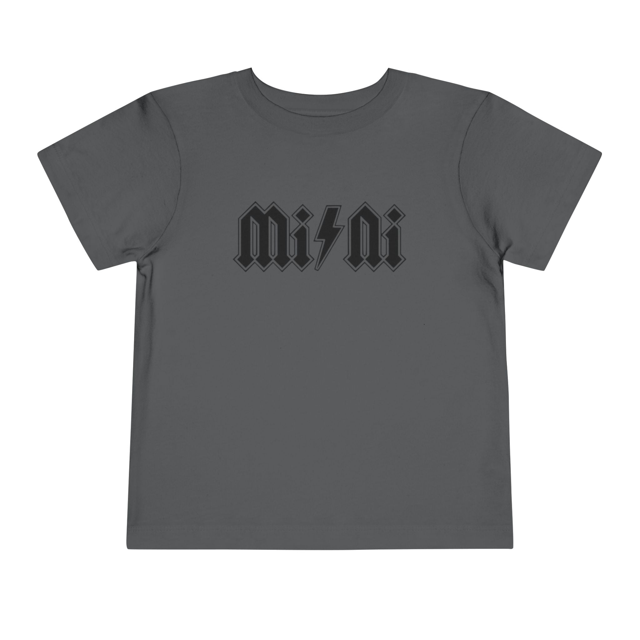 Mini Lightning Toddler Tee — Gothic Rock-Inspired 'Mini' Graphic Shirt