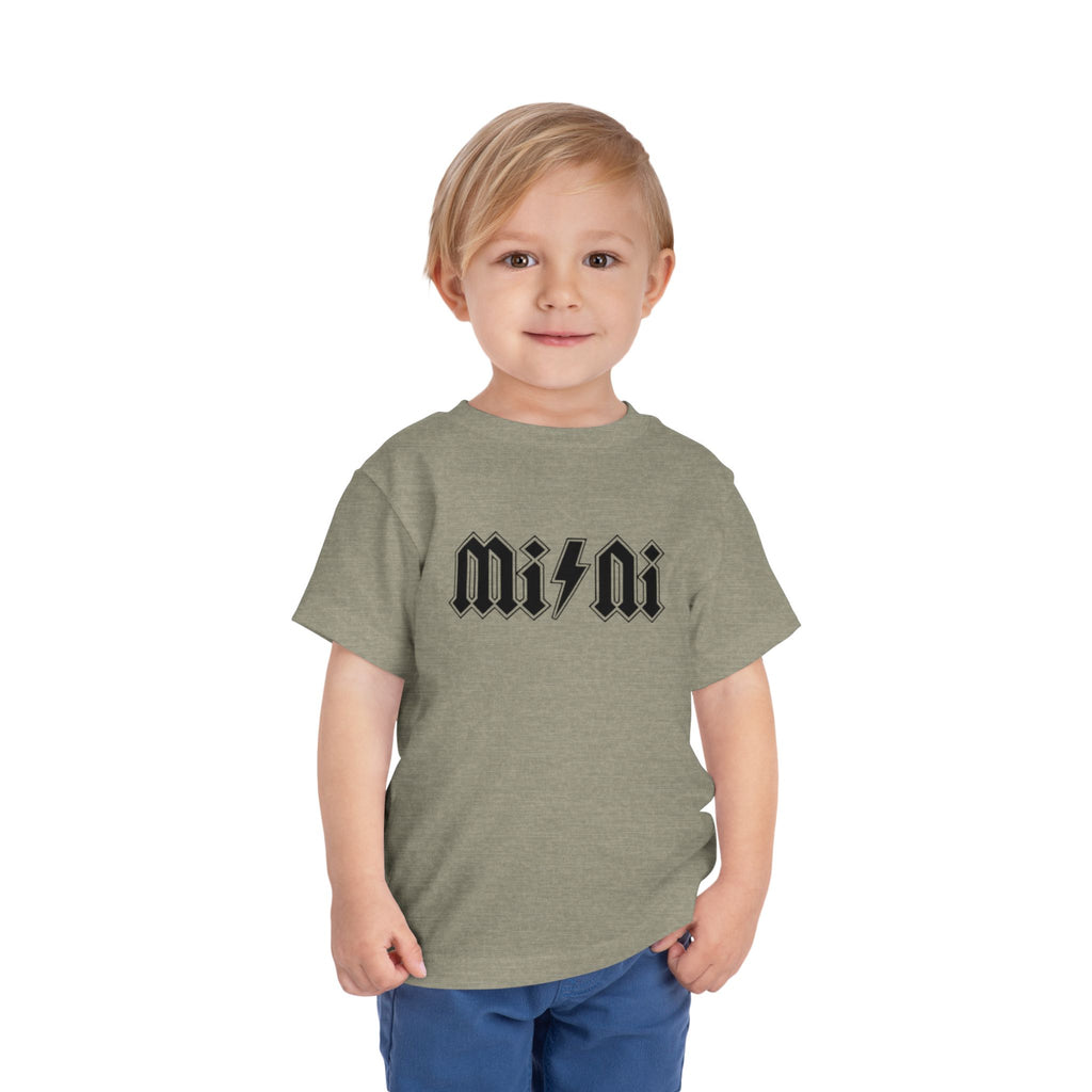Mini Lightning Toddler Tee — Gothic Rock-Inspired 'Mini' Graphic Shirt